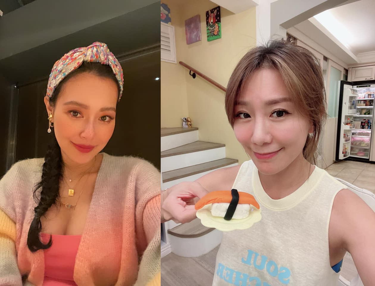 王思佳、佩甄皆考量到小孩進而搬家。（翻攝王思佳、佩甄臉書）