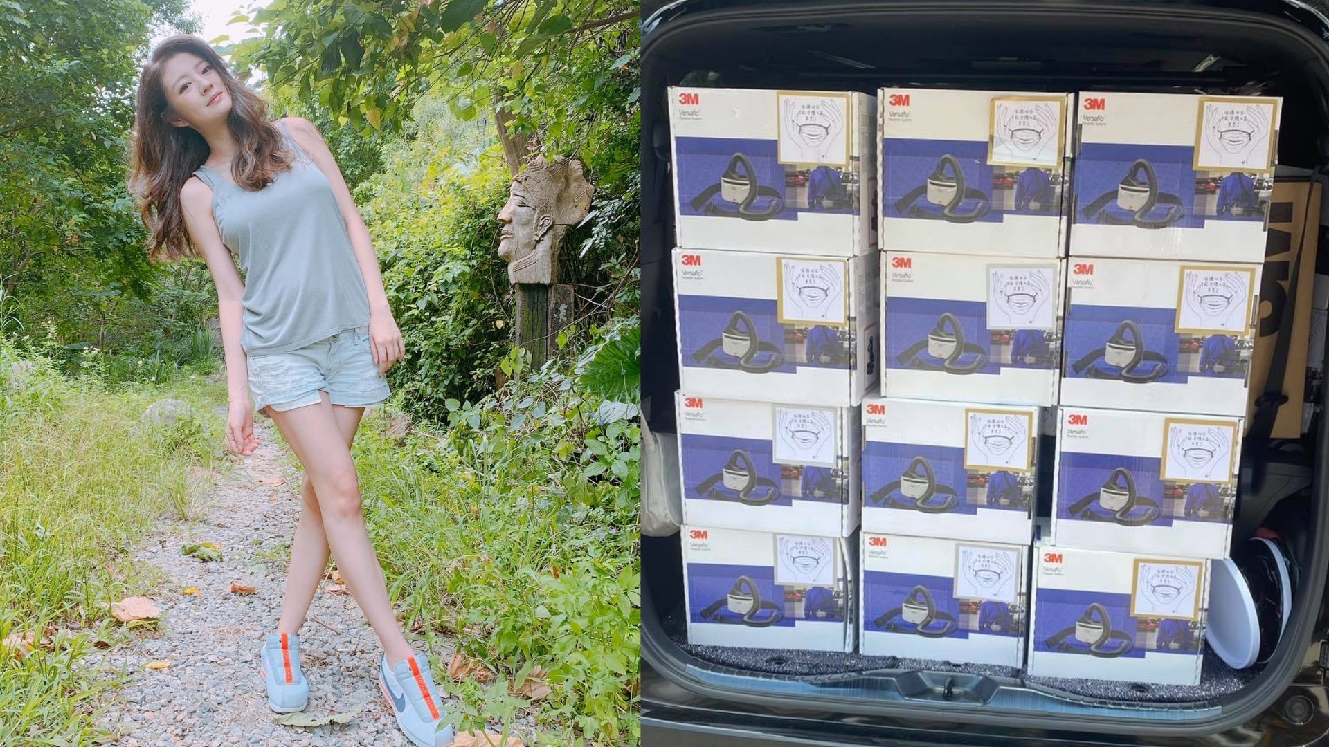 安以軒跨海號召眾星友捐贈210台PAPR力挺醫護人員。(翻攝安以軒臉書)