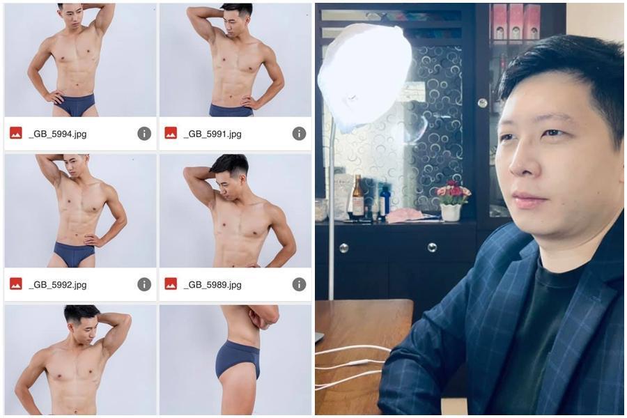 王浩宇電腦壞了送修,結果桌面跳出上百張男生穿內褲的照片。(翻攝自王浩宇臉書)