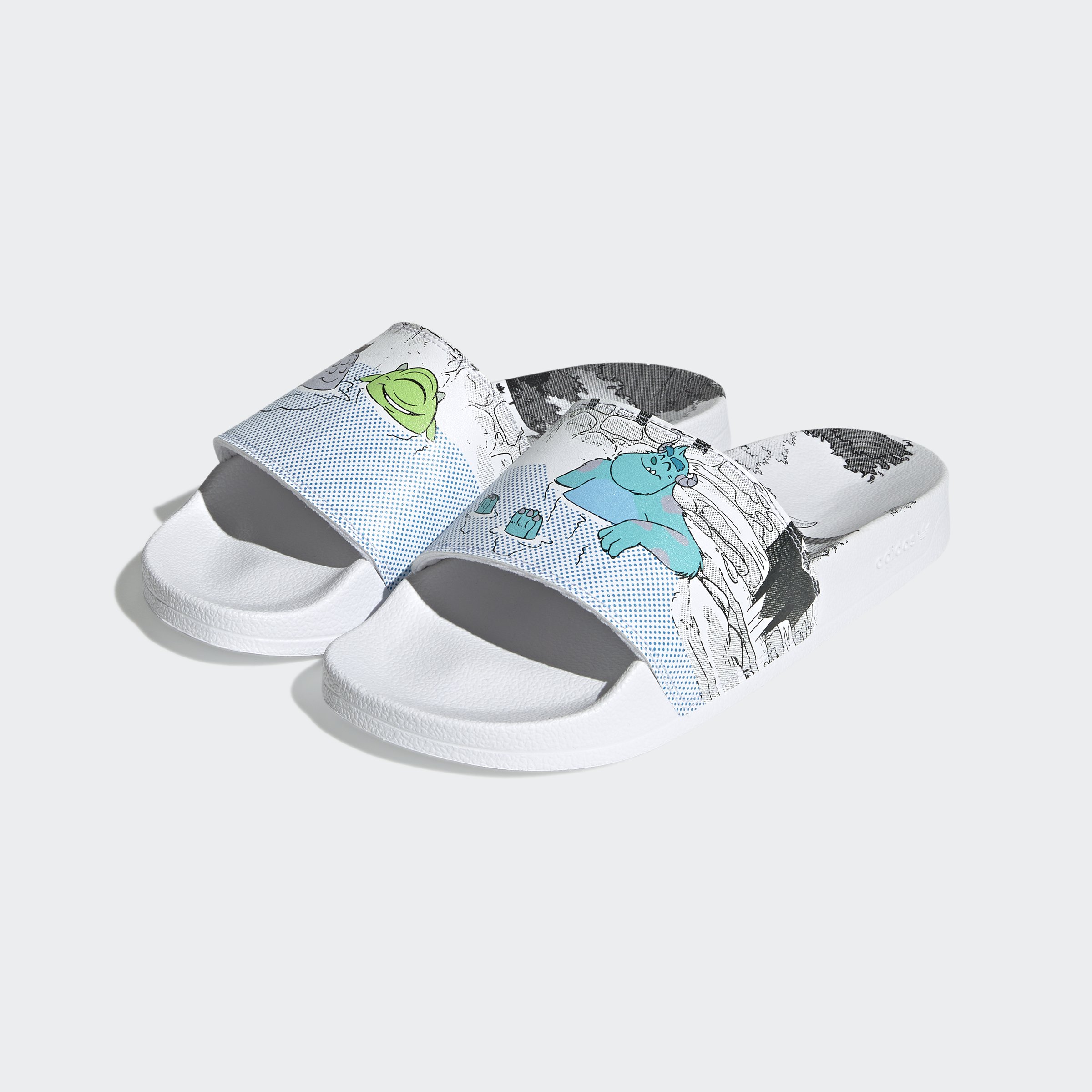 adidas Originals x Disney ∙ Pixar Adilette拖鞋（男女鞋款）。NT$1,490（adidas Originals提供