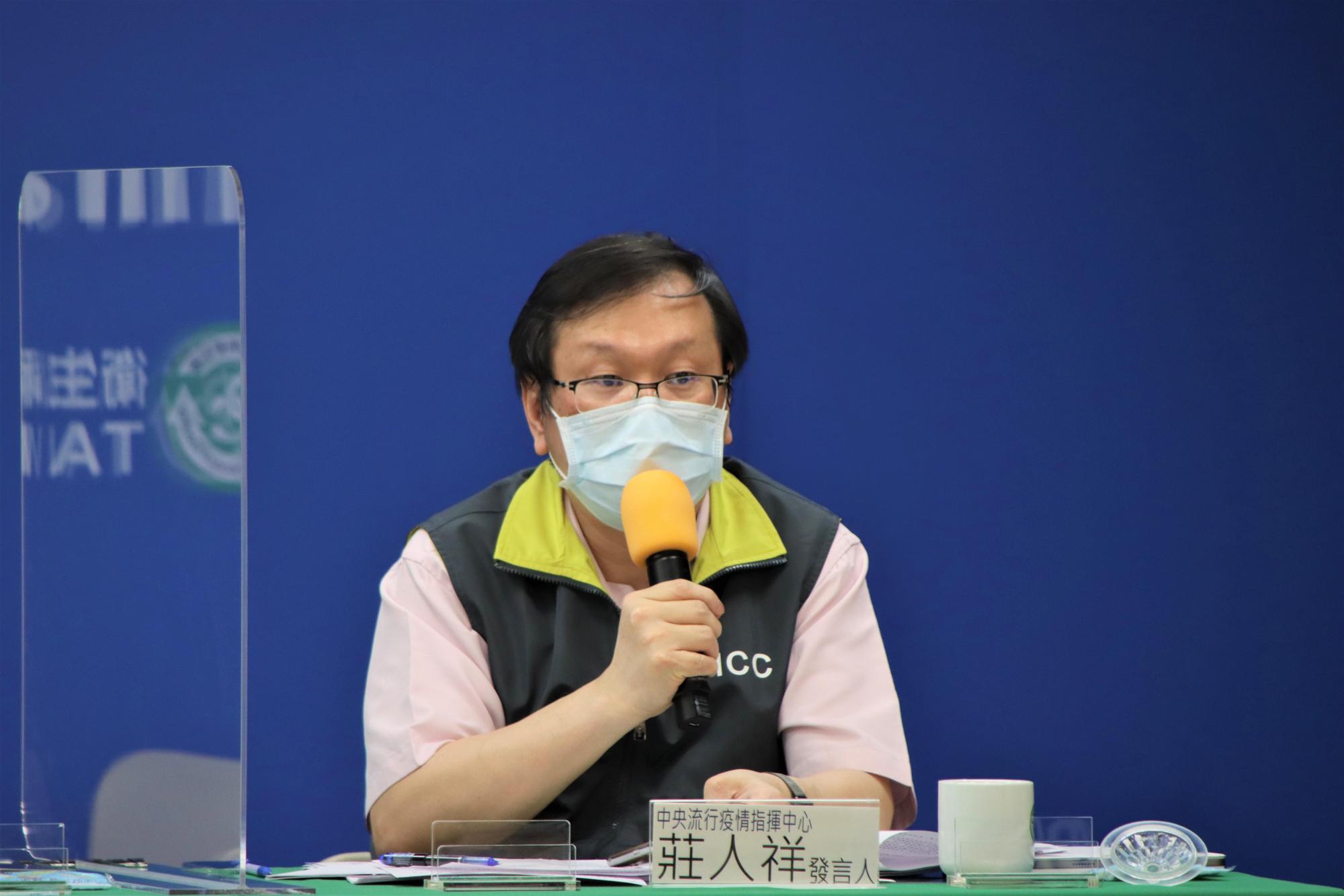 莊人祥今表示，台灣疫苗總計接種274,540人，全台疫苗覆蓋率約11.45％。（指揮中心提供）