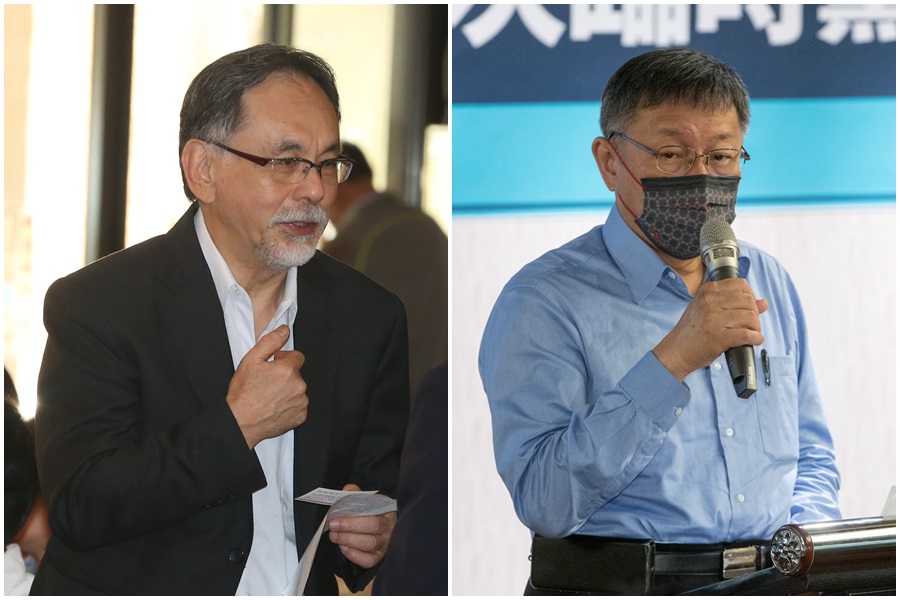 民進黨前立委林濁水（左）今天發文狂酸台北市長柯文哲（右）。（本刊資料照）