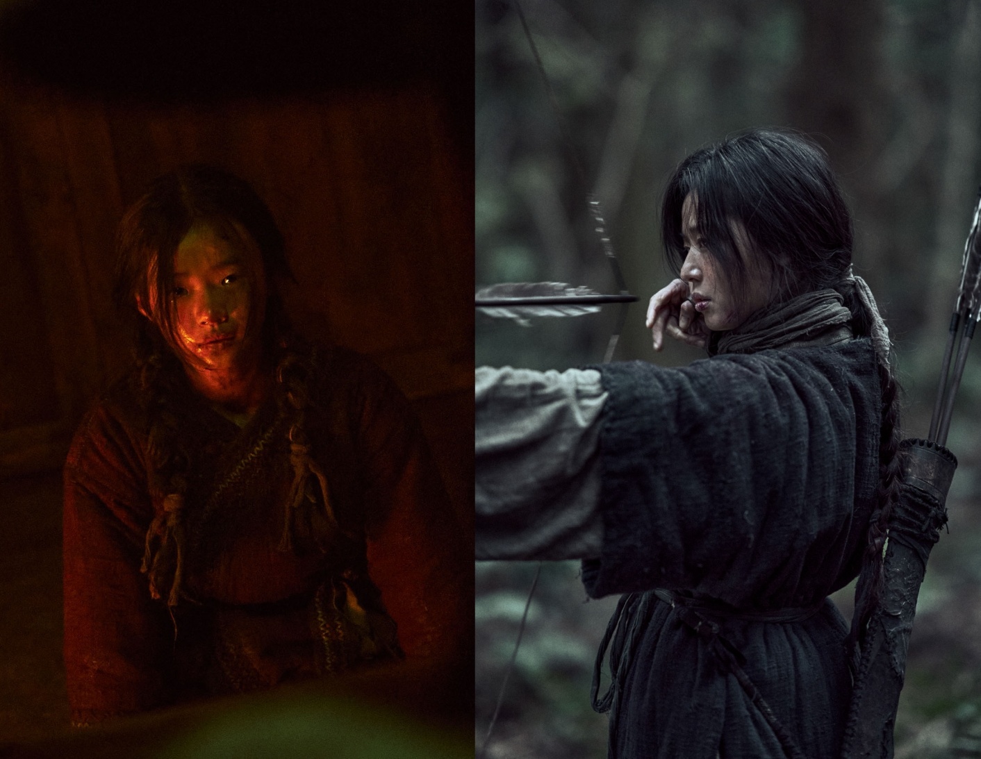 《屍戰朝鮮：雅信傳》主要預告釋出，演出小雅信的金是兒與全智賢外型非常貼合。（Netflix提供）