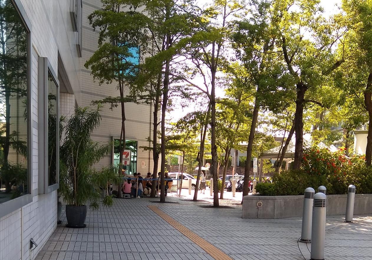 陳昭姿到醫院時見排隊人龍,不禁嘆「我太天真了」。(翻攝自陳昭姿臉書)