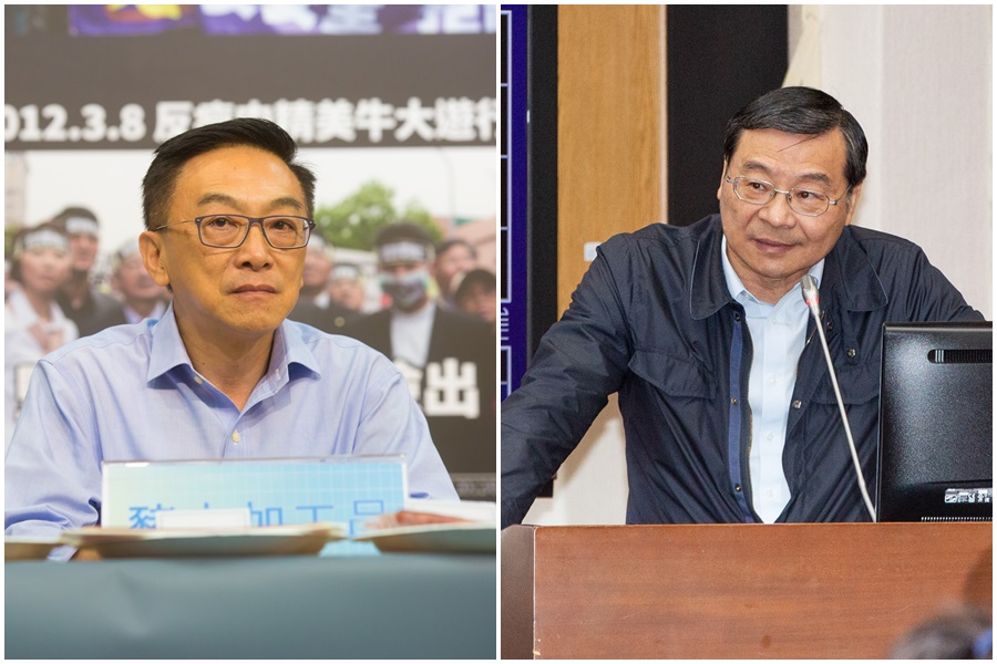 發生在前年底外交部抗議事件，國民黨立委曾銘宗（右）、前立委陳宜民（左）獲緩起訴處分。（本刊資料照）