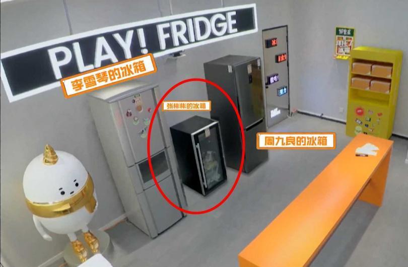 張彬彬的冰箱相當迷你，就像酒店小冰箱而已。（翻攝自節目《拜託了冰箱》）
