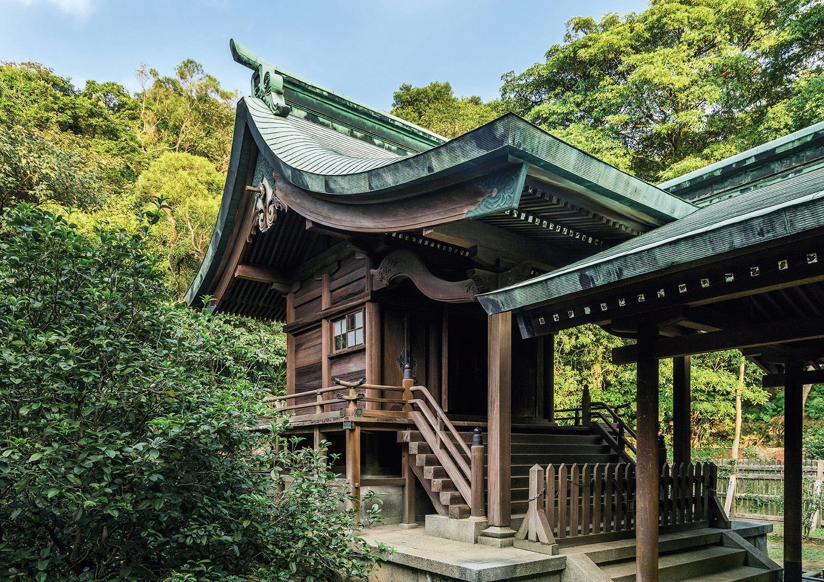 本殿的流造形式。(桃園市政府孔廟及忠烈祠聯合管理所提供)