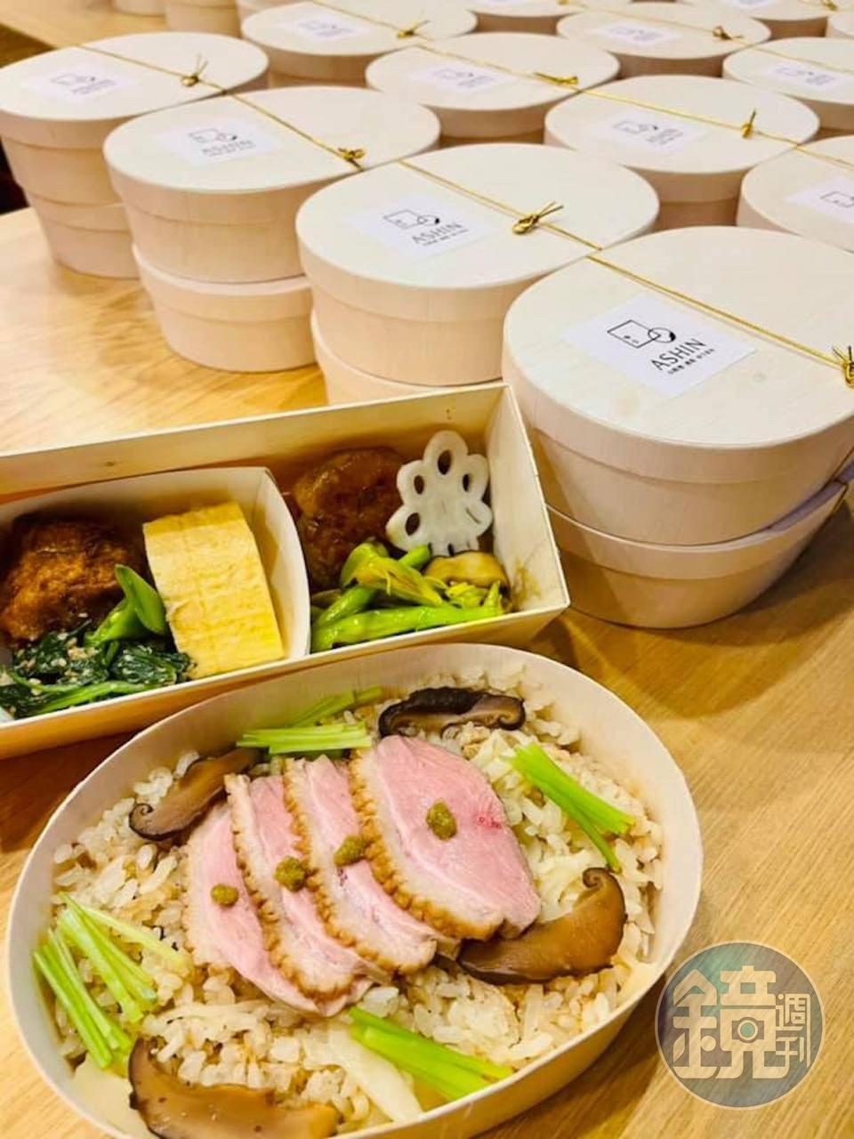 「Ashin阿鑫小料理」主廚游承鑫（阿鑫）捐贈近300個防疫便當，感謝醫護人員的辛苦。（圖片取自「Ashin阿鑫小料理」臉書）