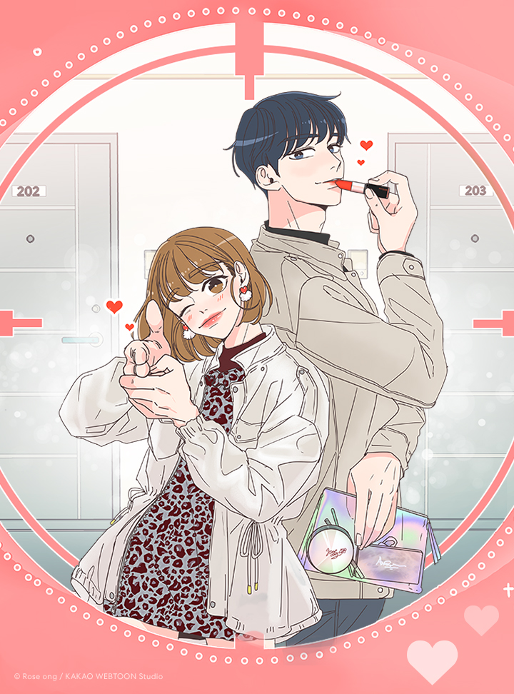 在韓國備受歡迎的純情漫畫《Love Shoot!玩美狙擊手》也在KAKAO WEBTOON登場。（Kakao Entertainment提供）