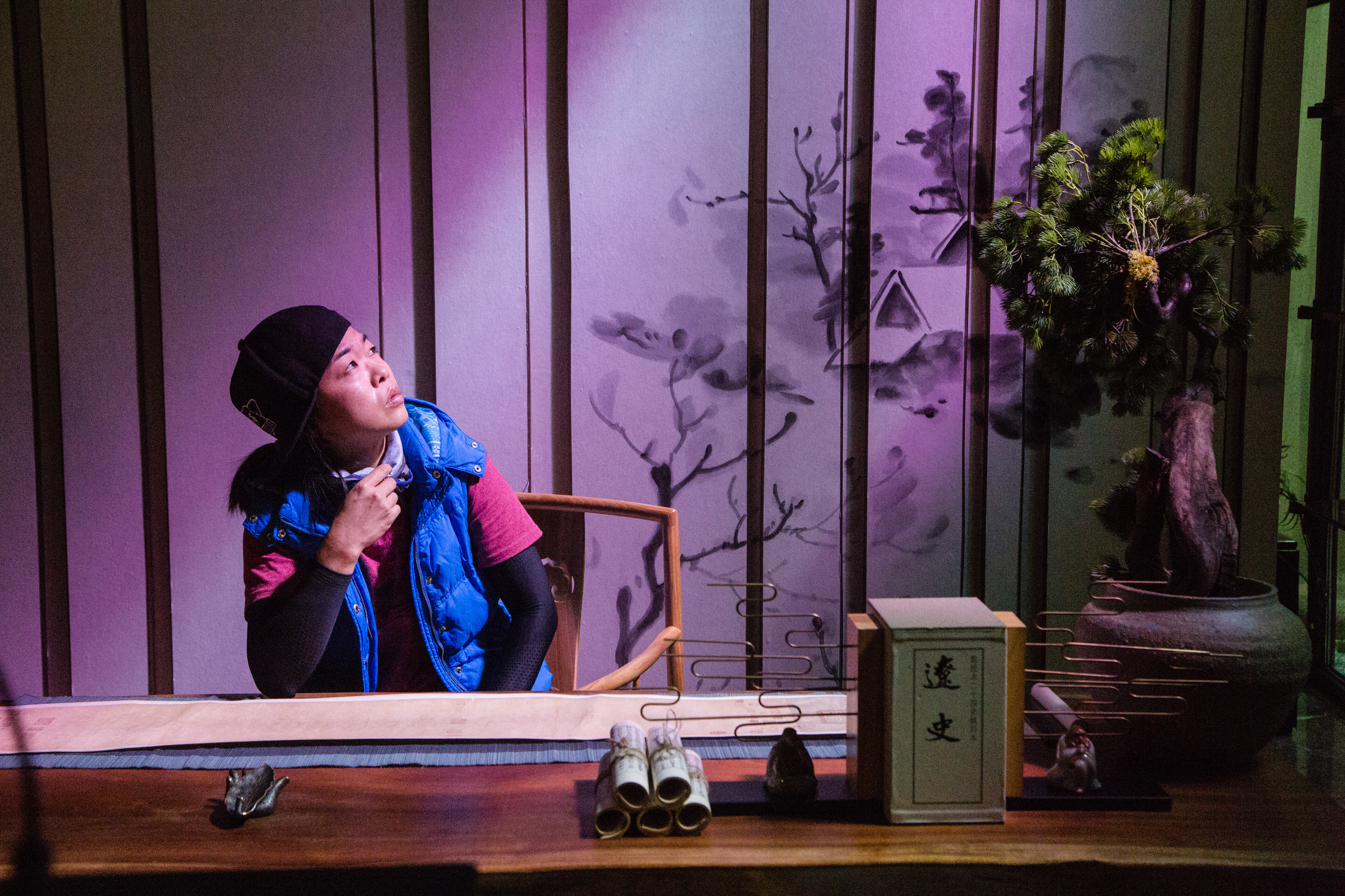 鍾瓊婷表示，如果拍攝現場的器材不足，就多利用現場光源。（鍾瓊婷提供）