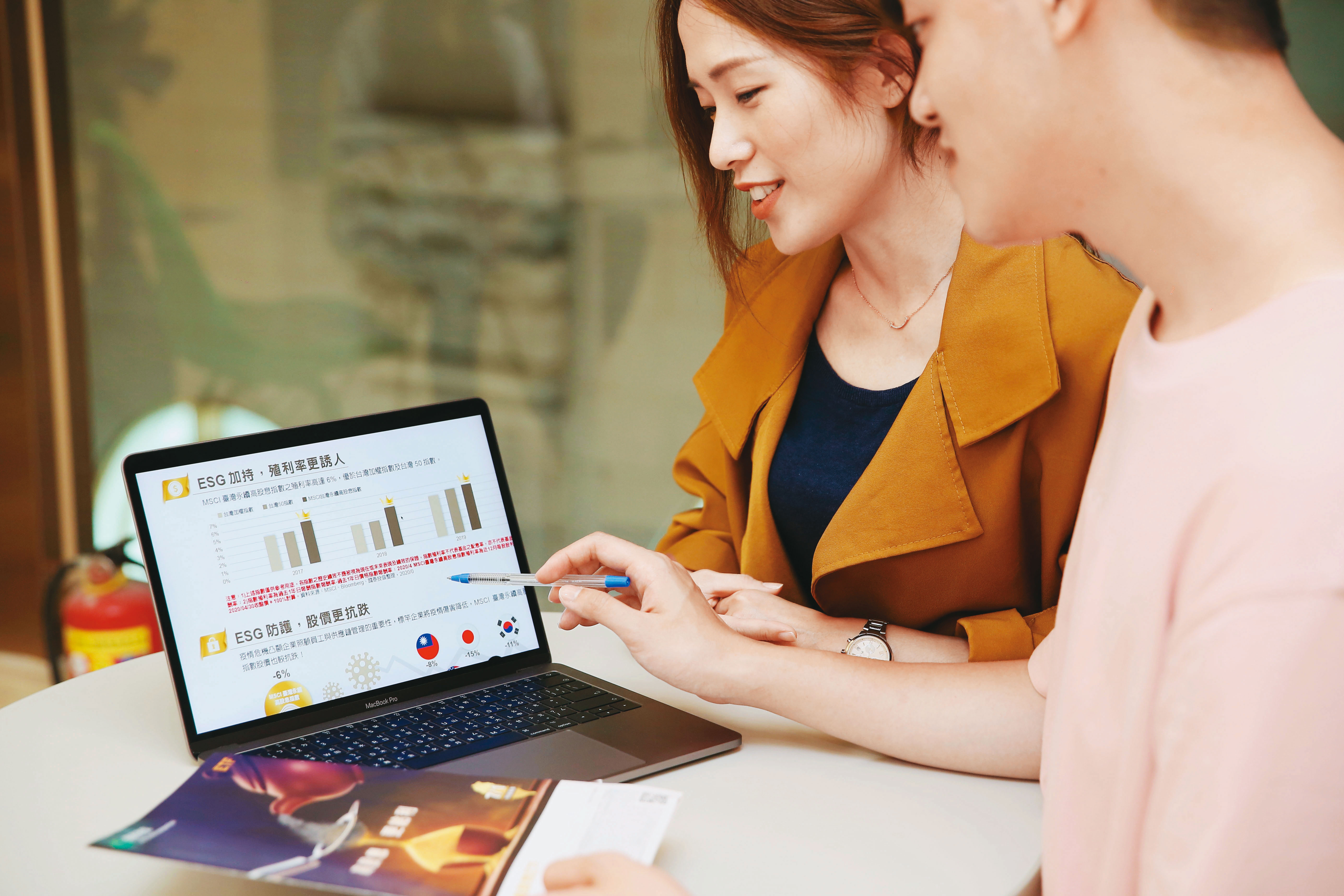 近來ESG投資概念頻頻出現，這類基金通常波動小、報酬相對穩健。