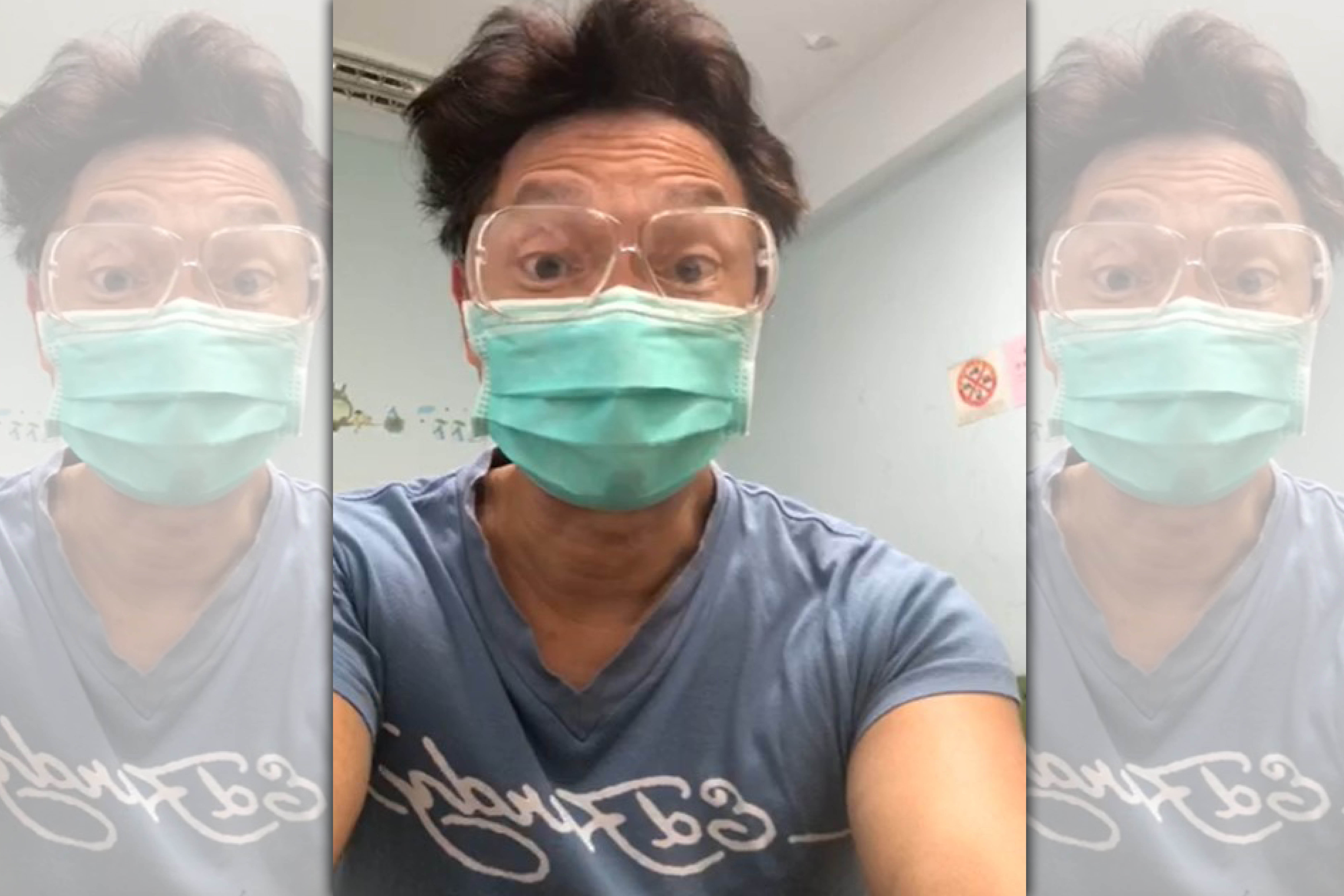 謝祖武遇到疫苗意願登記系統塞車，表示弄了1個半小時還是登記不到。（翻攝自謝祖武臉書）