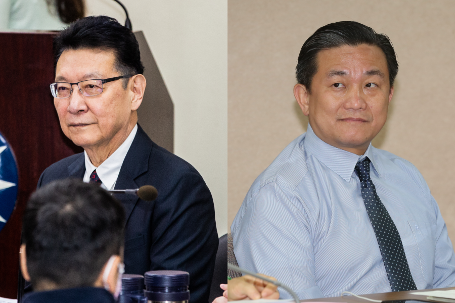 針對趙少康（左）指稱蔡政府因不滿意疫苗標籤導致供貨時程延宕，王定宇（右）今出面反駁稱都是謠言。（本刊資料照）