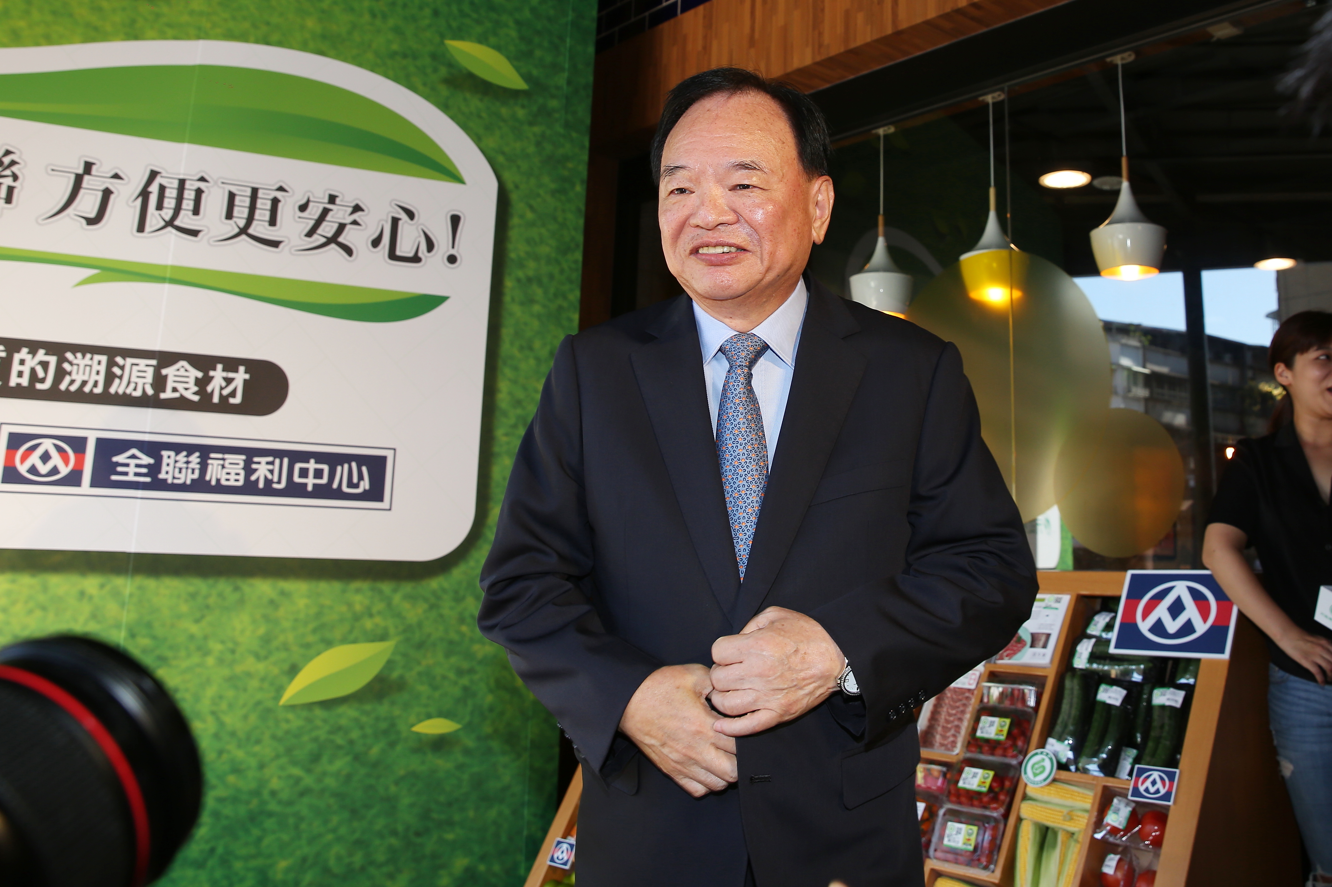 全聯在林敏雄（圖）帶領下近年積極擴張，成了這次交易案呼聲最高的買家。（本刊資料照）