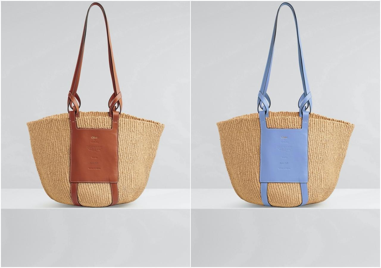 Chloé Basket編織托特包。各NT$27,600(Chloé提供)