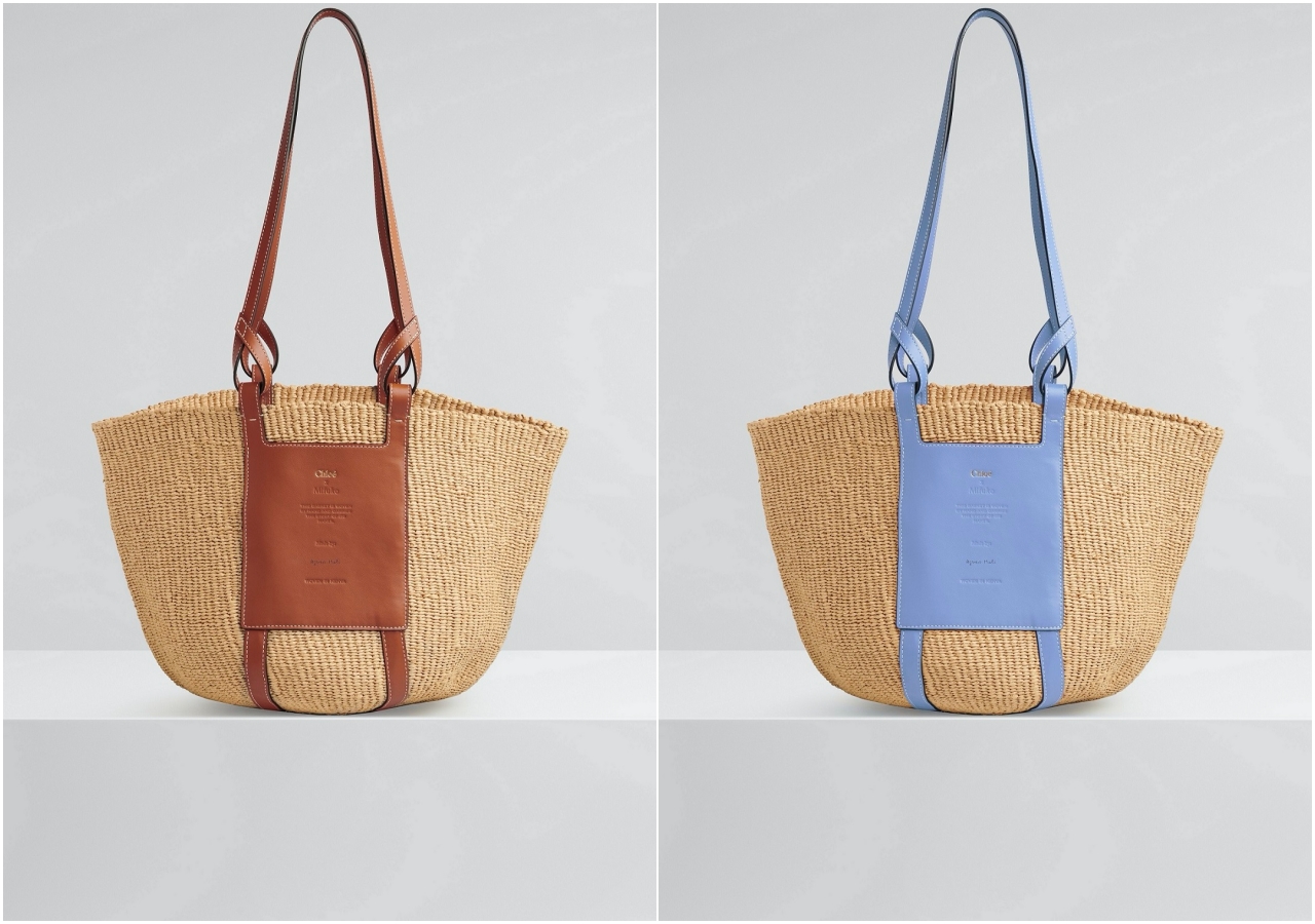 Chloé Basket編織托特包。各NT$27,600（Chloé提供）