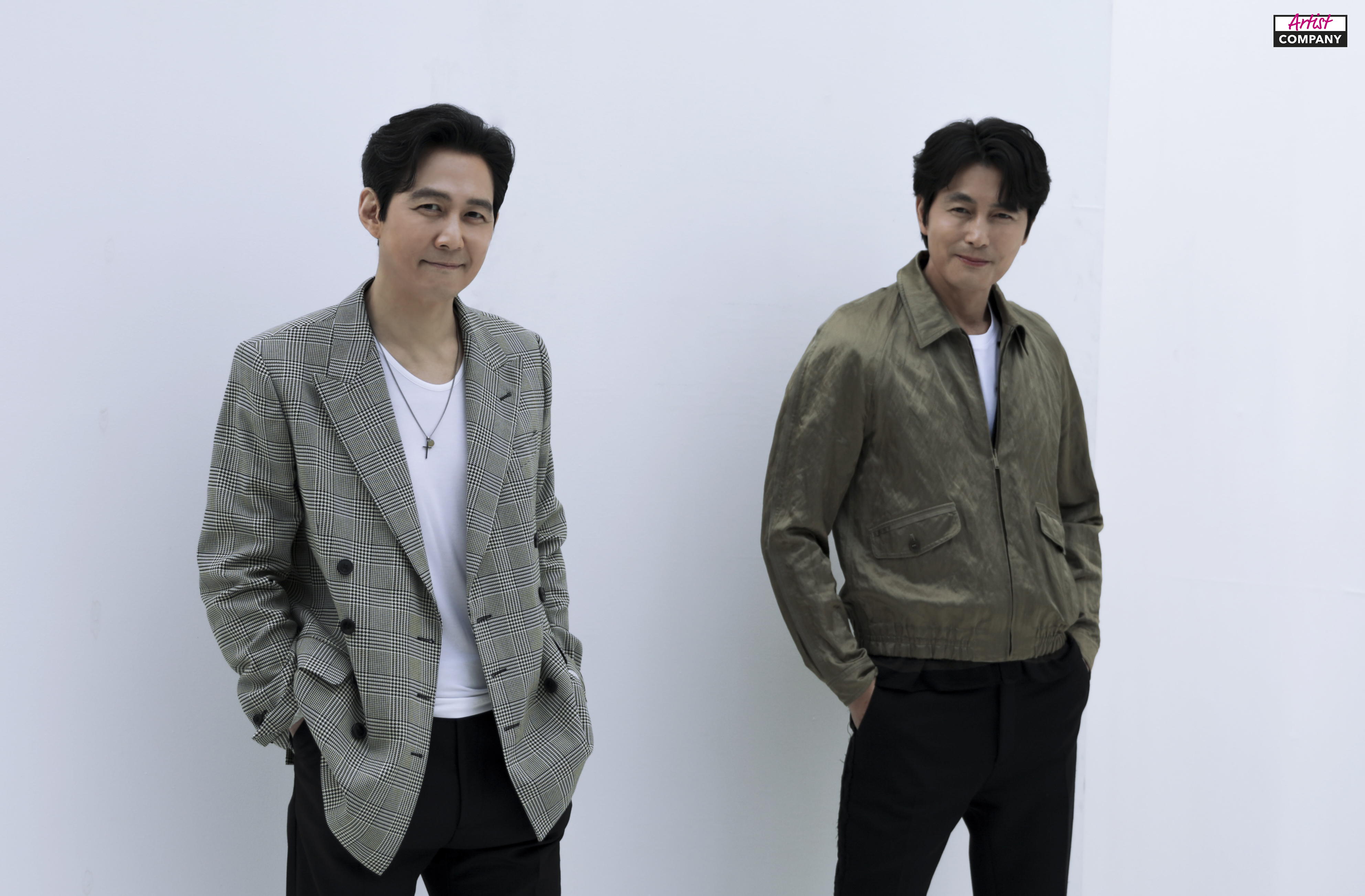 李政宰（左）和鄭雨盛認識超過20年，還一起創辦了現在的經紀公司。（翻攝自artist company naver post）