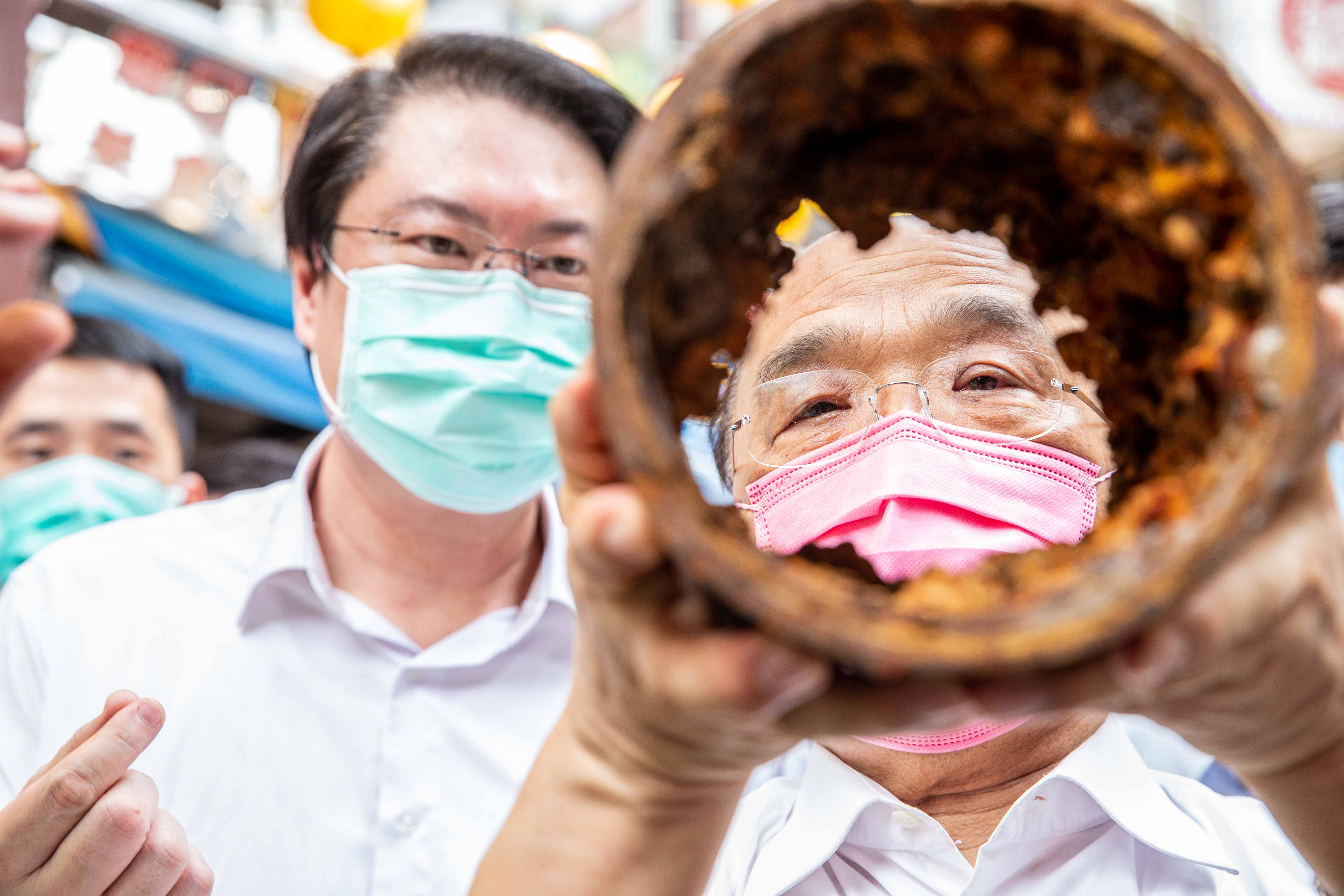 行政院蘇院長讚許基隆是全國漏水改善示範城市。（基隆市政府提供）