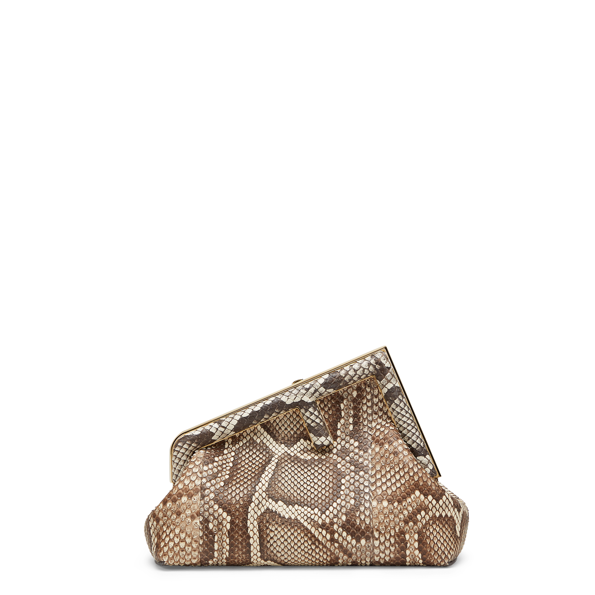 蟒蛇紋珍稀皮革First Small 價格店洽FENDI。（FENDI提供）