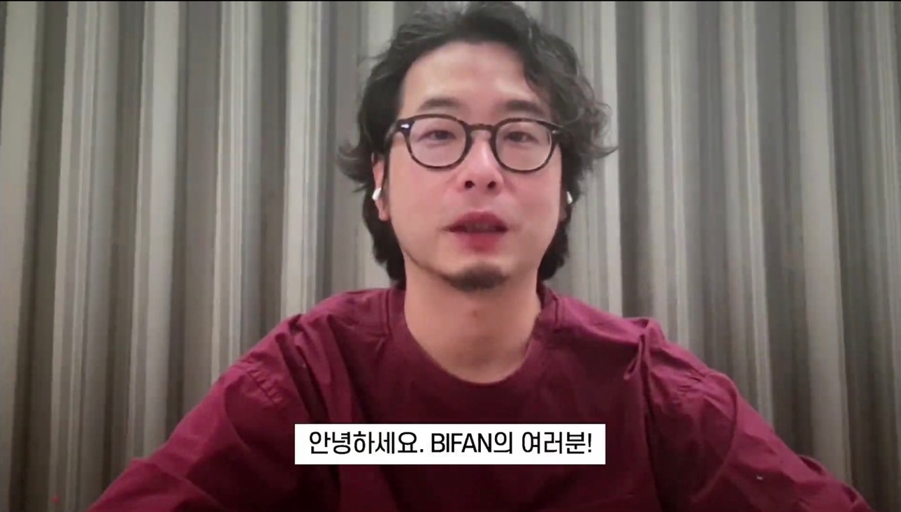 導演許富翔代表感謝韓國富川影展的評審與觀眾。（良人行影業提供）