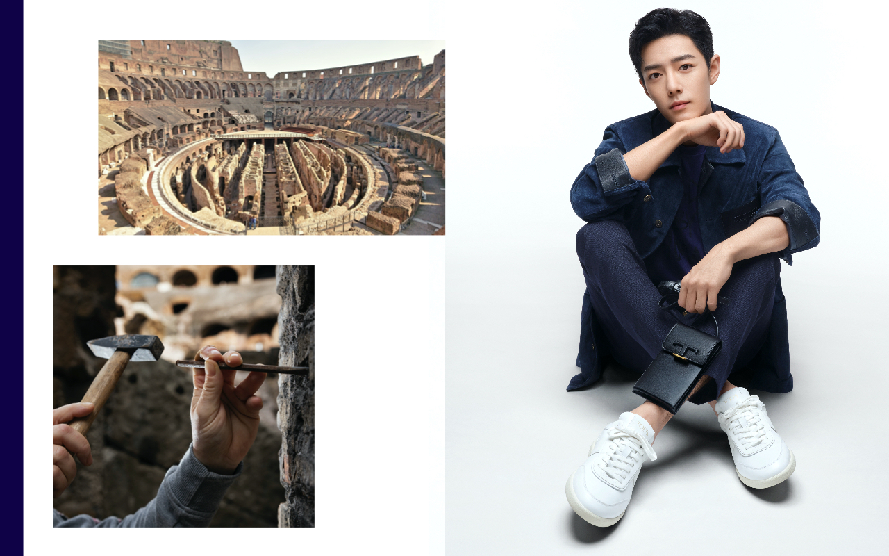 TOD’S今年宣布以《陳情令》大紅的肖戰為代言人，同時，贊助的羅馬競技場修復工程第二期圓滿完成。（迪生提供）