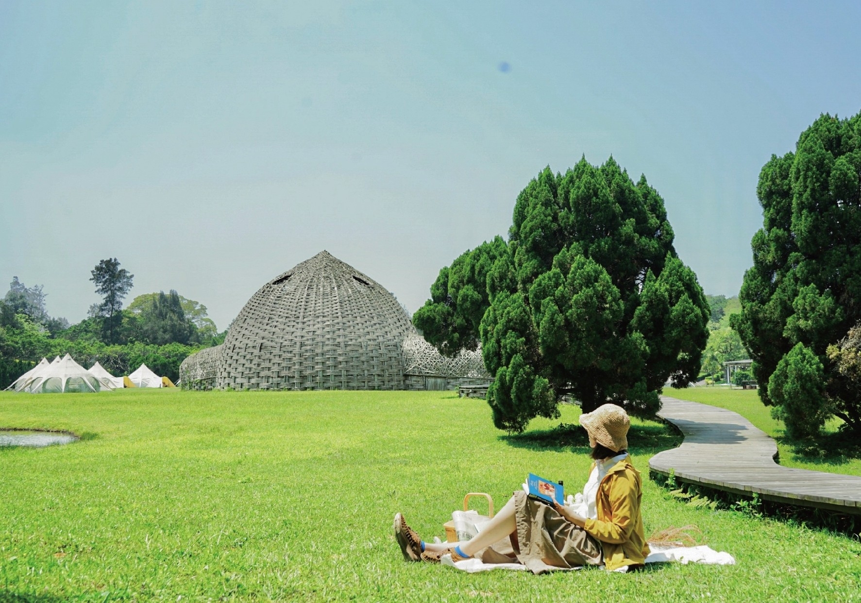 勤美學推出露營防疫旅遊泡泡。