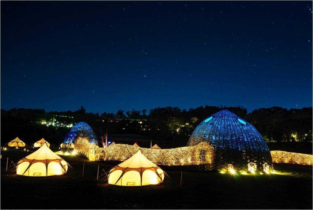仲夏夜裡的山那村。
