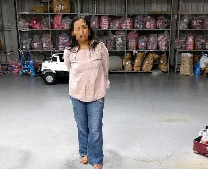 移工阿尼疑遭李姓女董座持球棒暴打，詳情尚待相關單位調查。（讀者提供）