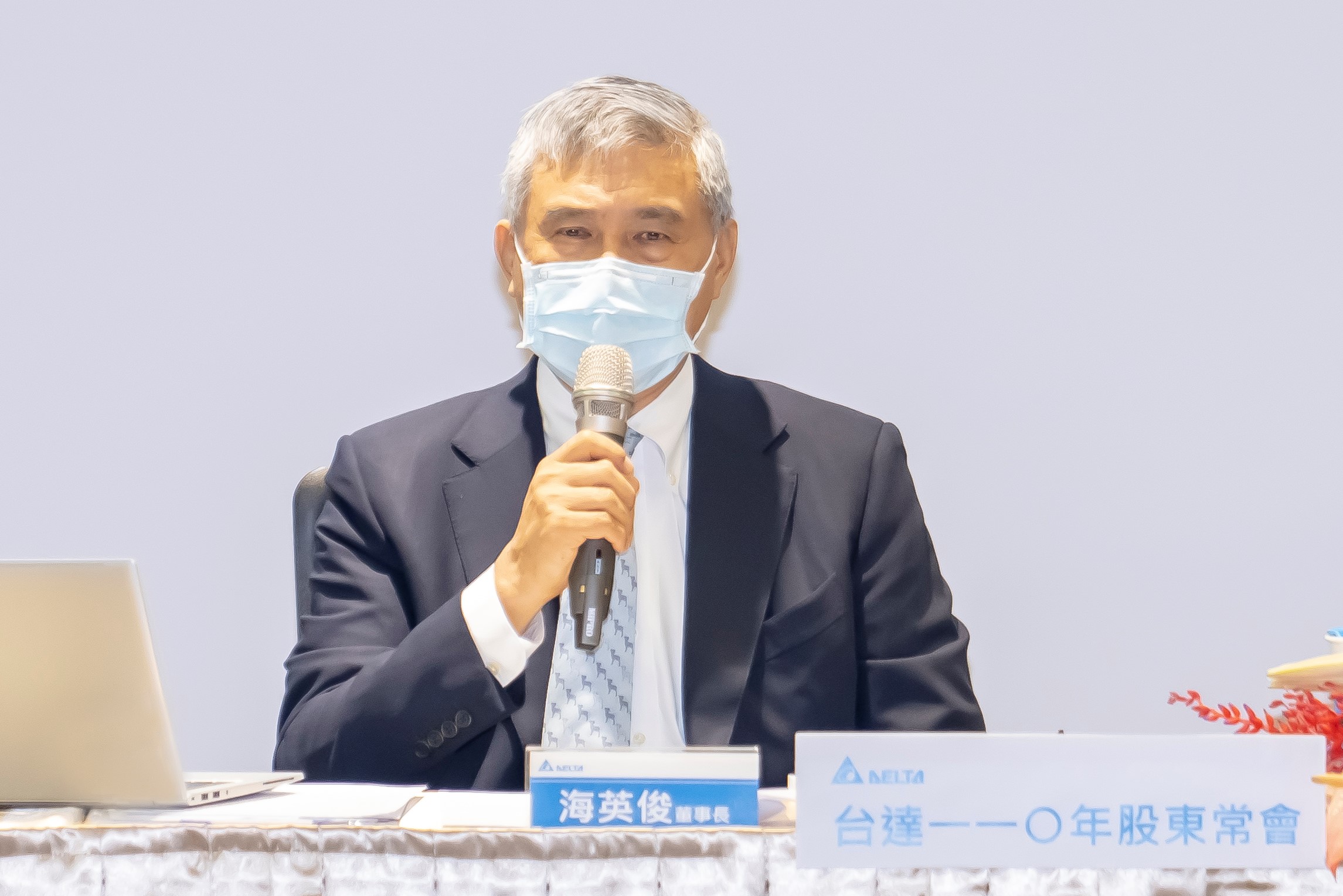 台達電董事長海英俊看好電動車和儲能2大事業。（台達電提出）