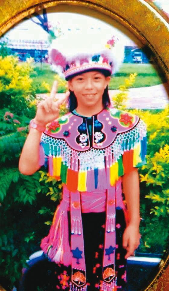 郭婞淳是阿美族原住民,自小活潑可愛。(翻攝郭婞淳臉書)