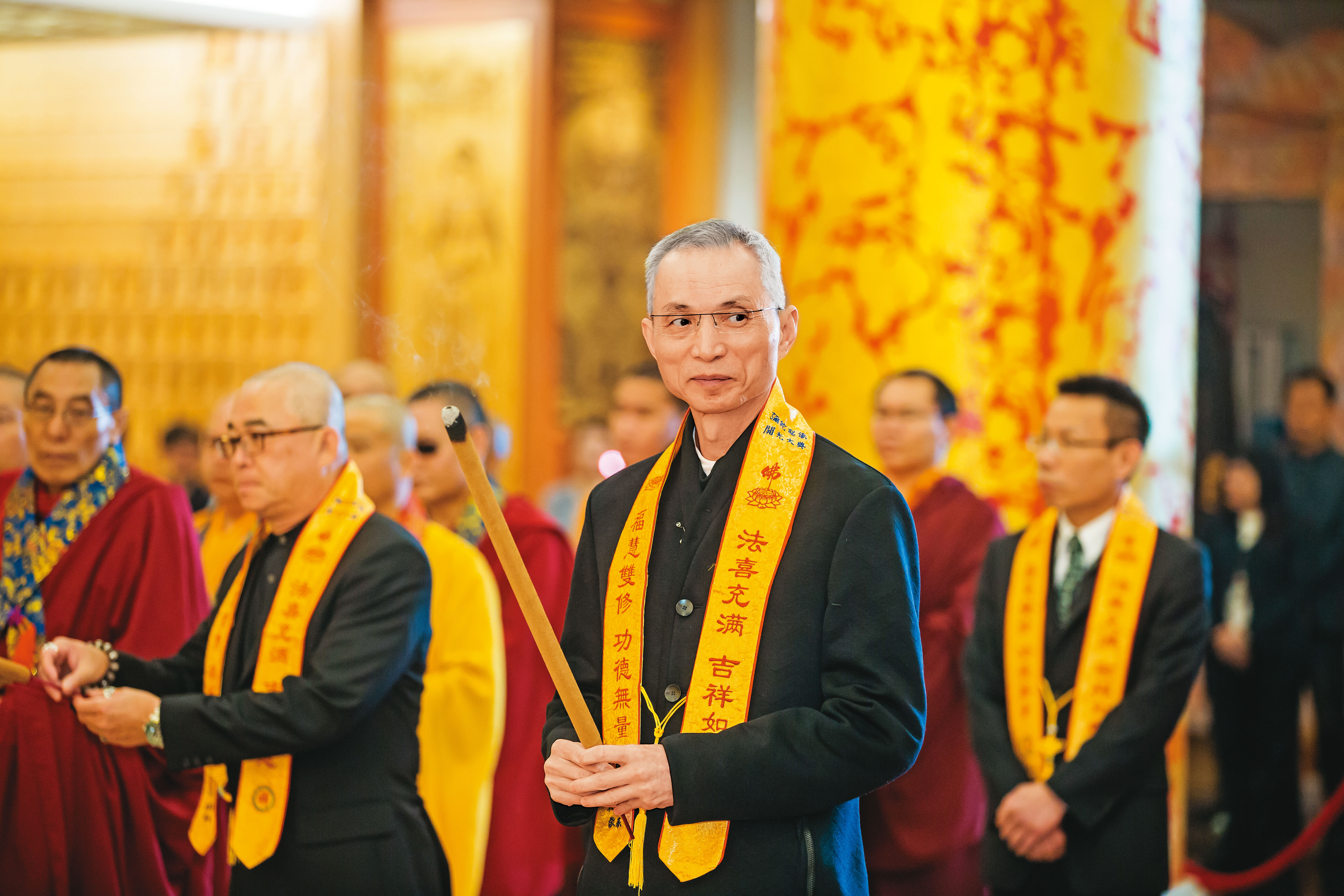 朱國榮鮮少在媒體前曝光，是低調的殯葬業大亨。