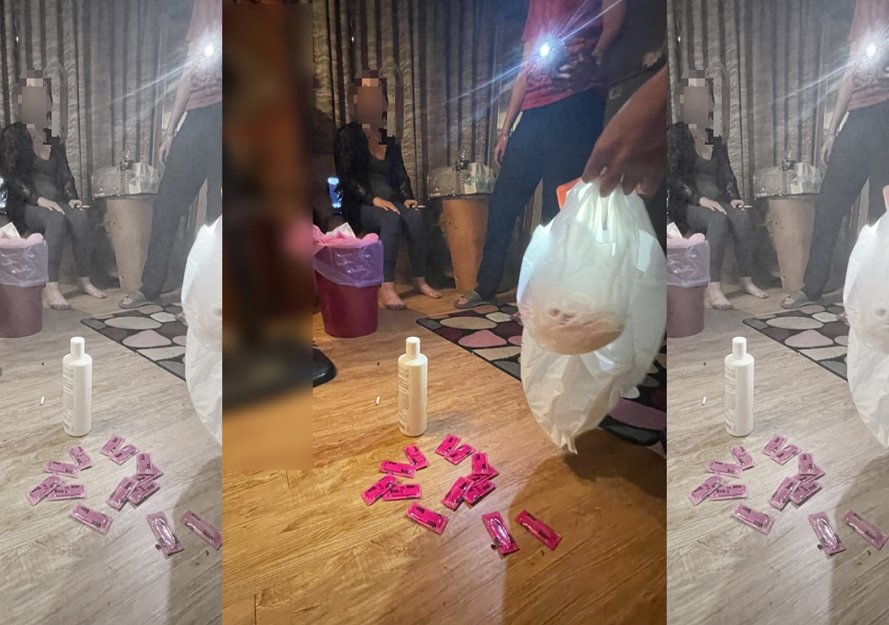 屏東一名50歲女子疫情期間成立個人工作室下海賣淫，透過網路招攬買春客。（翻攝畫面）