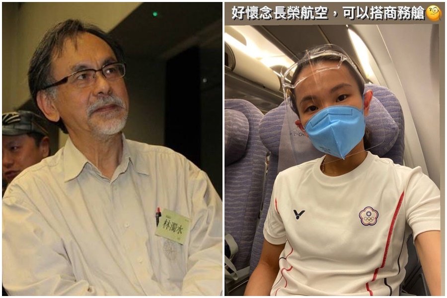 戴資穎揭露選手坐經濟艙引發爭議，林濁水則有不同看法。（翻攝自林濁水臉書、戴資穎IG）