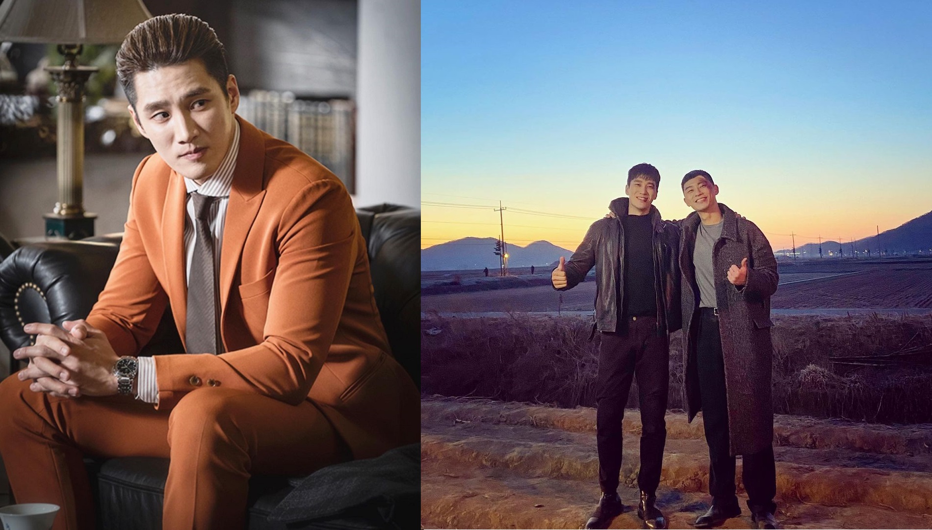 安普賢（右圖左）演出朴敘俊（右圖右）主演韓劇《梨泰院Class》人氣暴漲。（翻攝自安普賢Instagram）