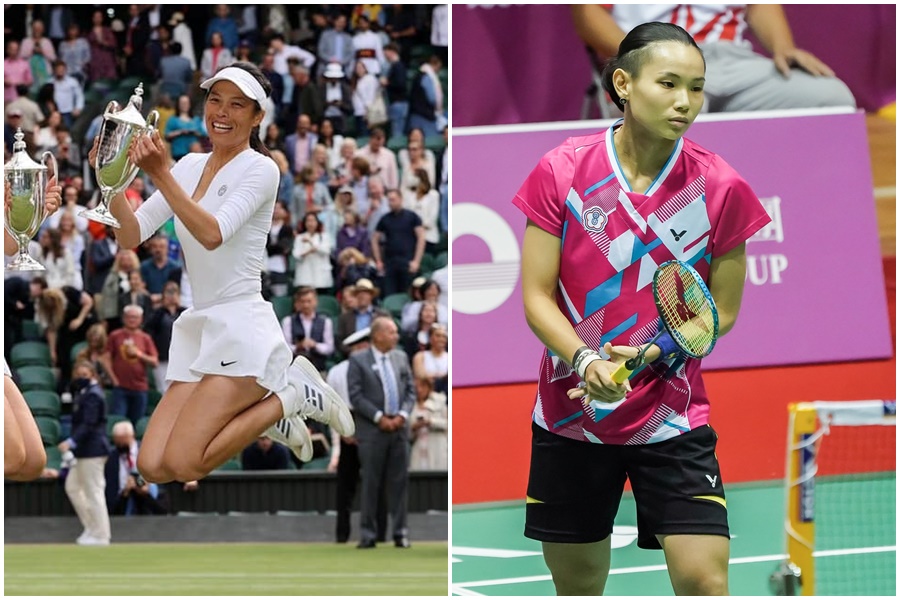 奧運團出發官員坐商務艙，世界球后戴資穎卻坐經濟艙，引發爭議，網球好手謝淑薇不能打奧運也掀起關注。（翻攝自謝淑薇臉書）