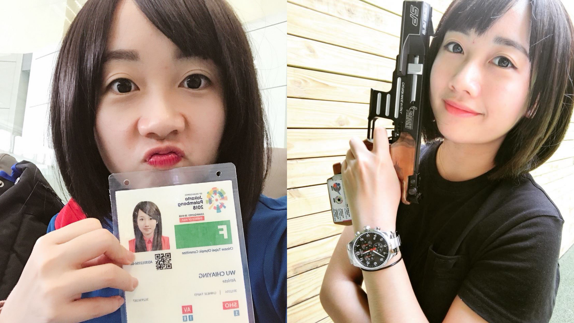 吳佳穎因清秀證件照爆紅，本次二度挑戰奧運。（翻攝自吳佳穎臉書）