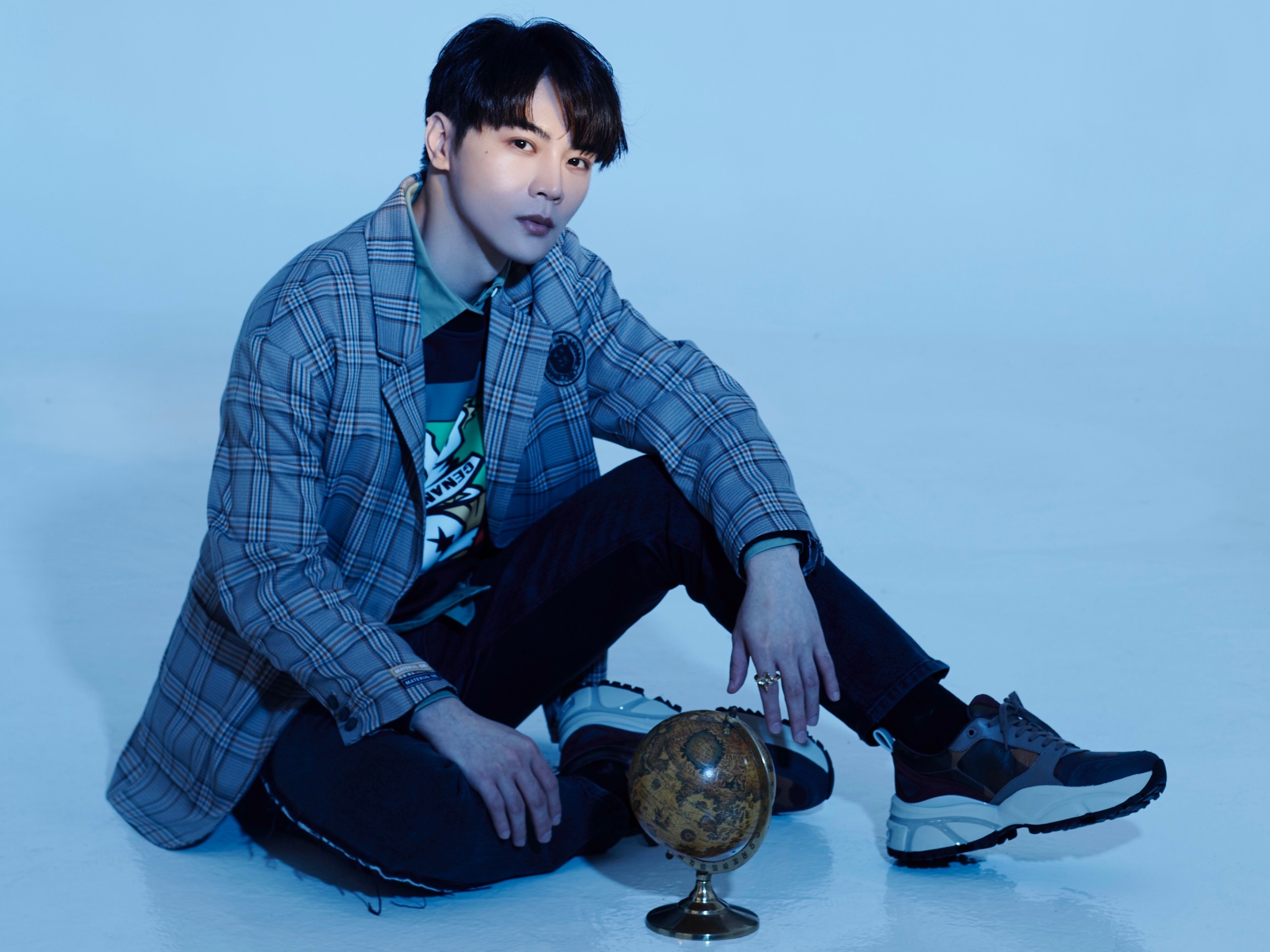 古曜威先前因台灣疫情嚴峻，新歌〈一路向前〉MV歷經5次延期拍攝。（單純夢想文創提供）