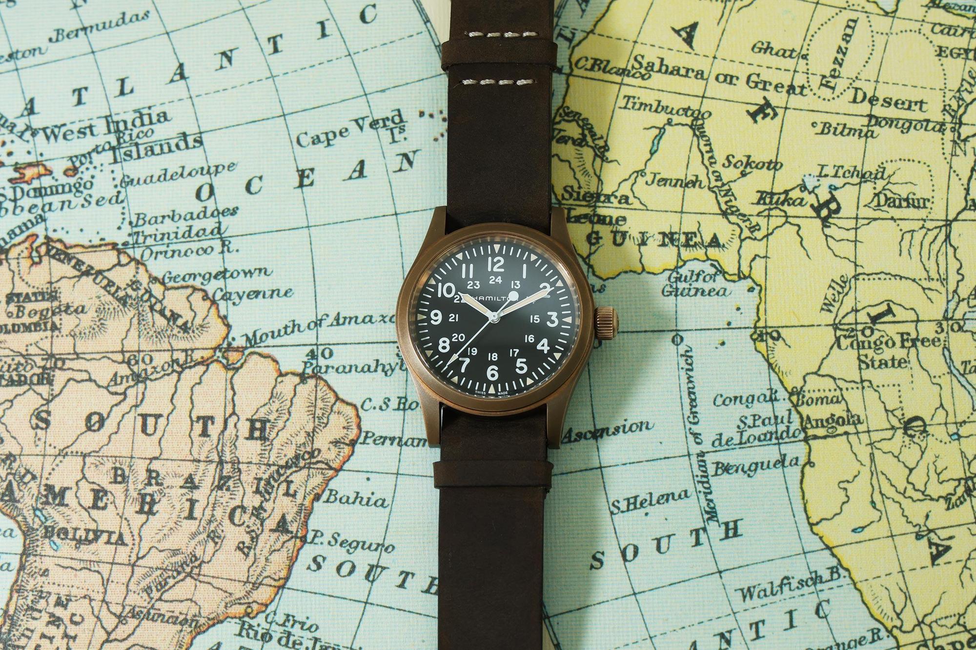 HAMILTON Khaki Field Mechanical Bronze，建議售價NT$25,900。
