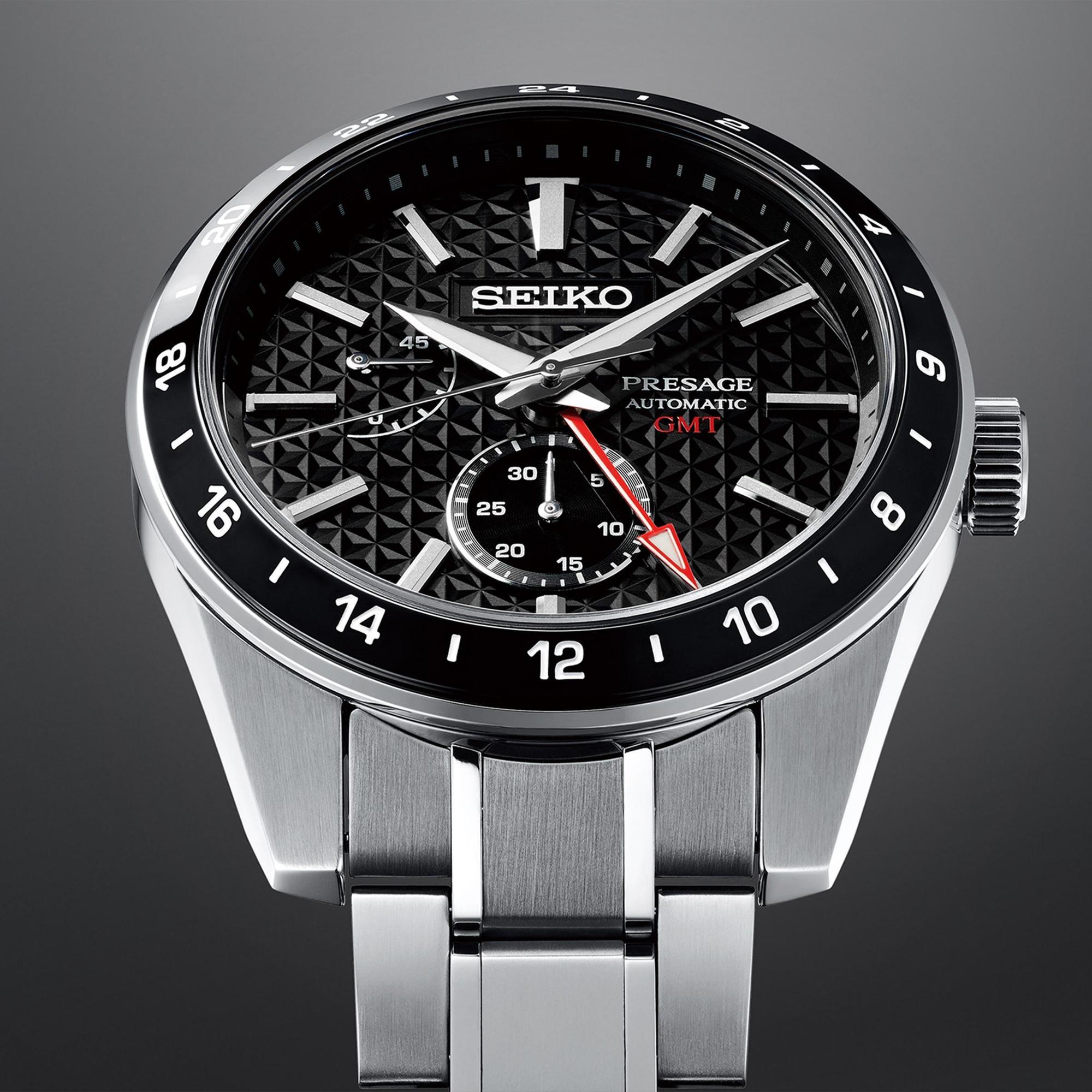 SEIKO Presage Sharp Edged GMT，建議售價NT$43,500。