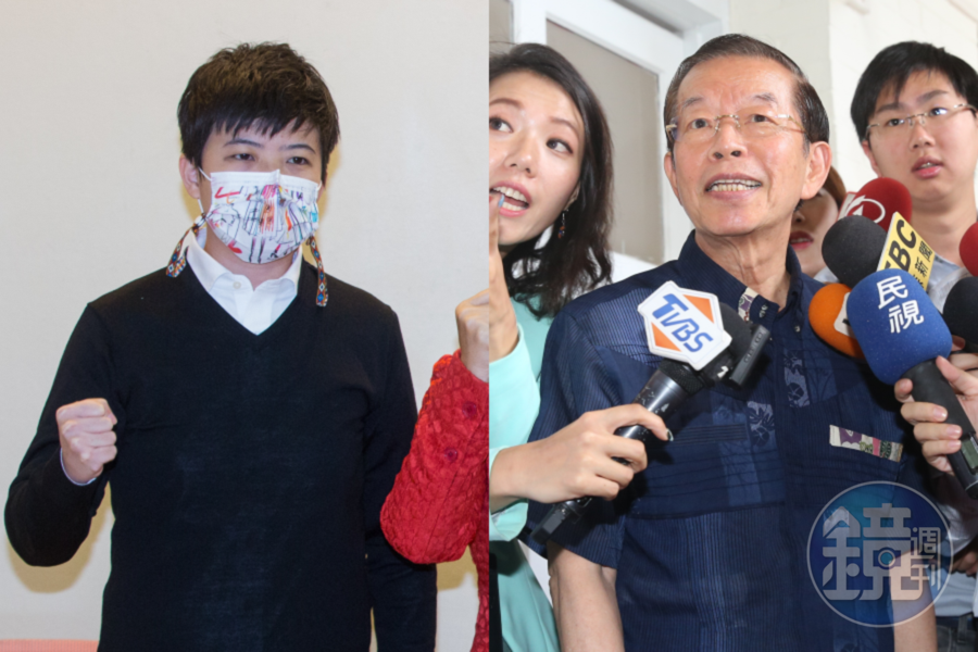 對於駐日代表處將選手日常庶務的協助工作攬下來做,苗博雅(左)表示高度肯定。右為駐日代表謝長廷。(本刊資料照)