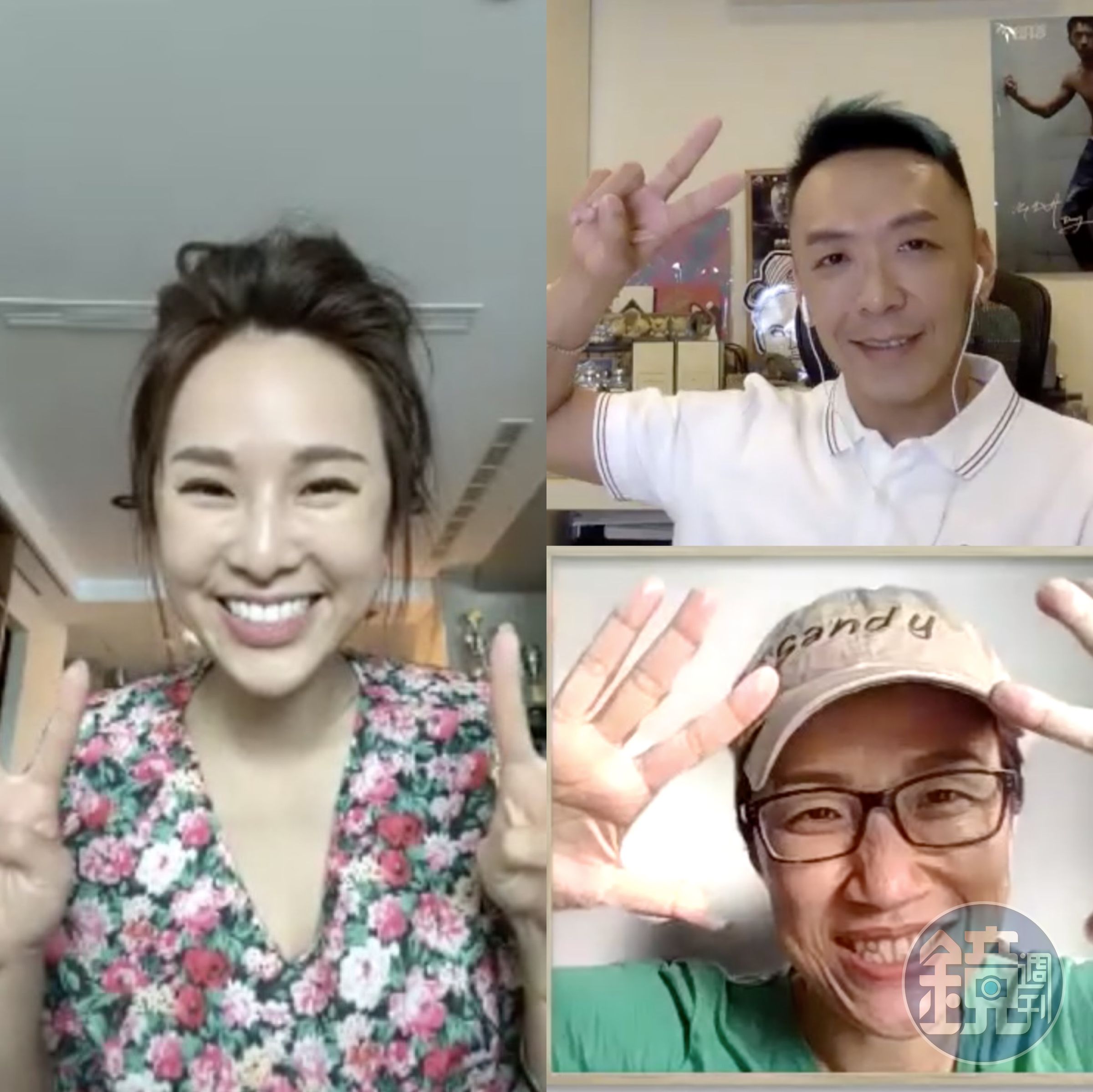 張齡予上《Wow靠！有事嗎？》，接受主持人吳小帽及吳珊珊訪問。（《Wow靠！有事嗎？》提供）