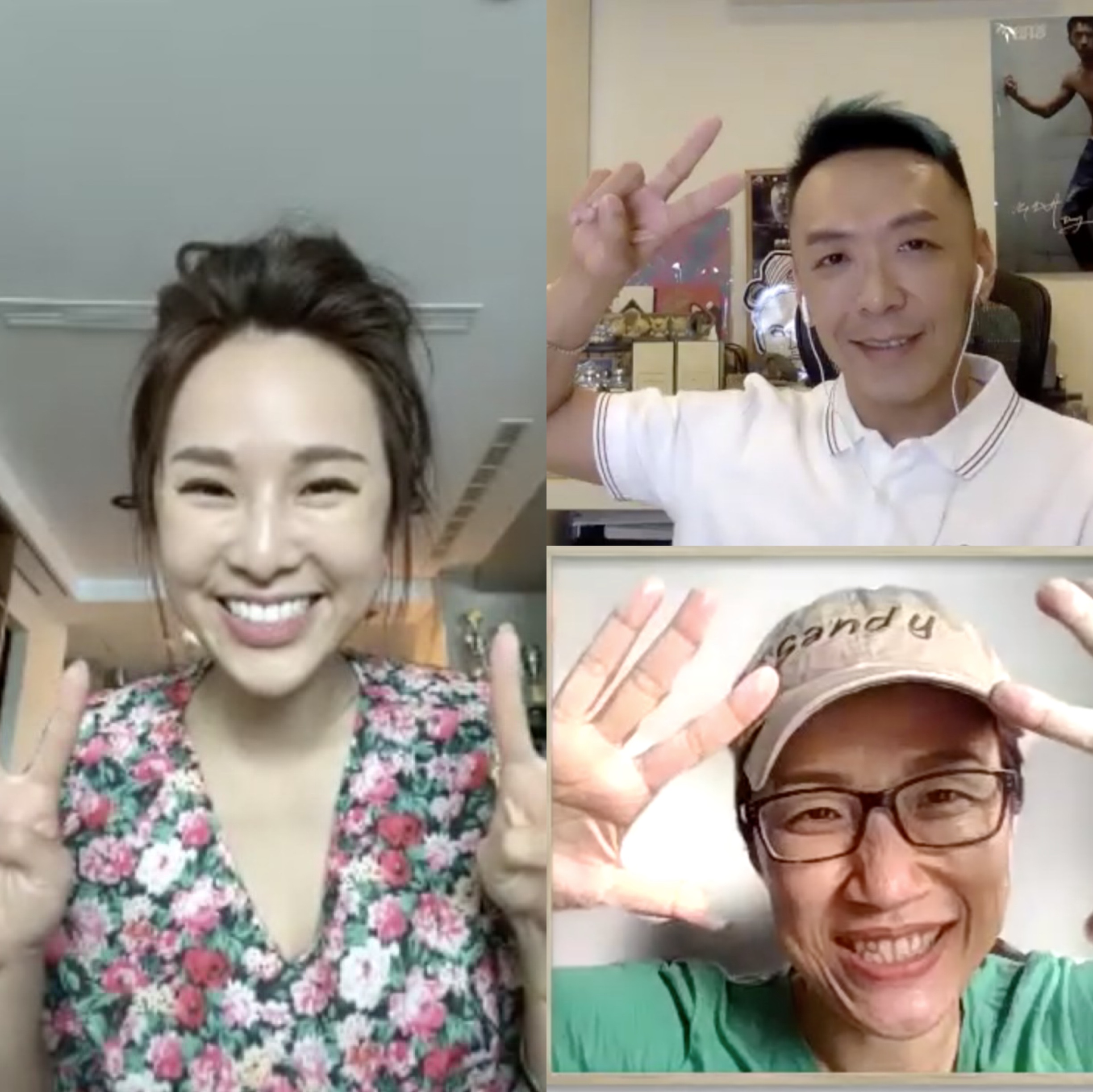 張齡予上《Wow靠！有事嗎？》，接受主持人吳小帽及吳珊珊訪問。（《Wow靠！有事嗎？》提供）