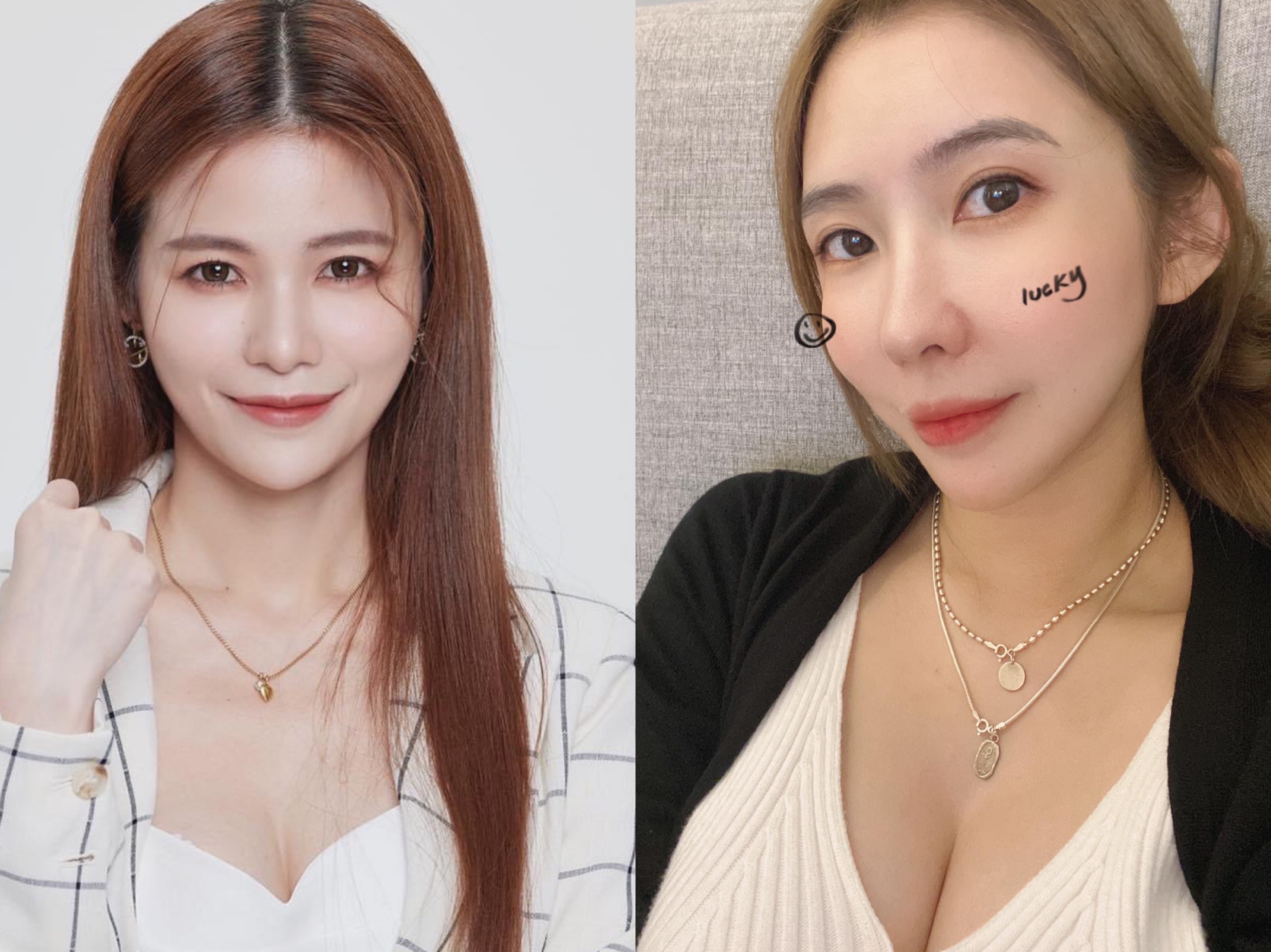 蘿莉塔公開評論李沐晴私德不佳遭提告。（翻攝自蘿莉塔、李沐晴臉書）