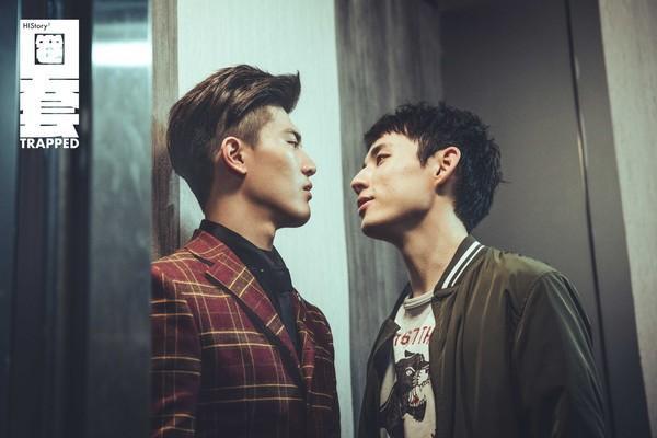徐鈞浩（右）與吳承洋（左）主演的《HIStory3-圈套》，就是由林珮瑜擔任編劇。（LINE TV提供）