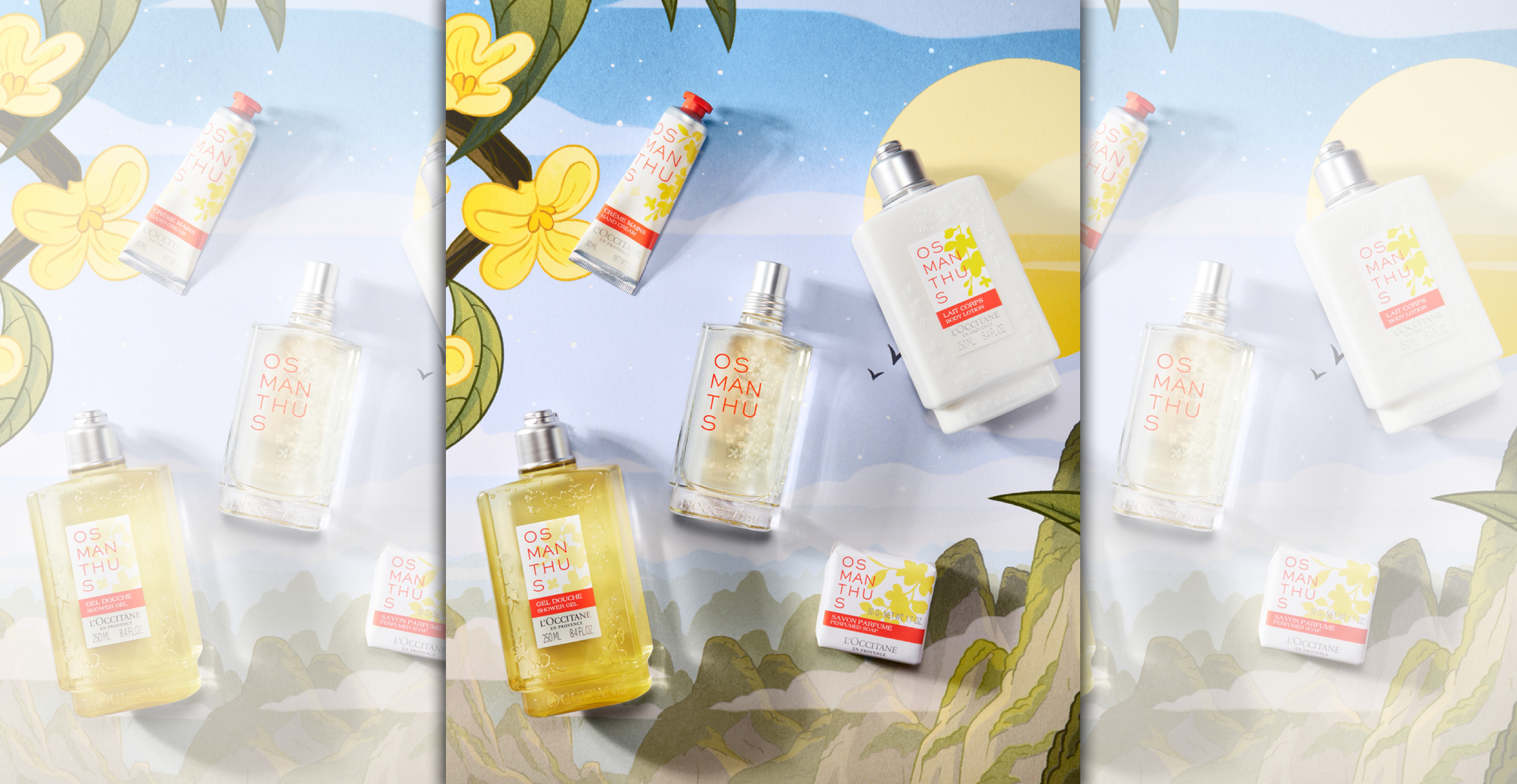 L'OCCITANE即將在8月1日推出全新的桂花香氛系列。（L'OCCITANE提供）