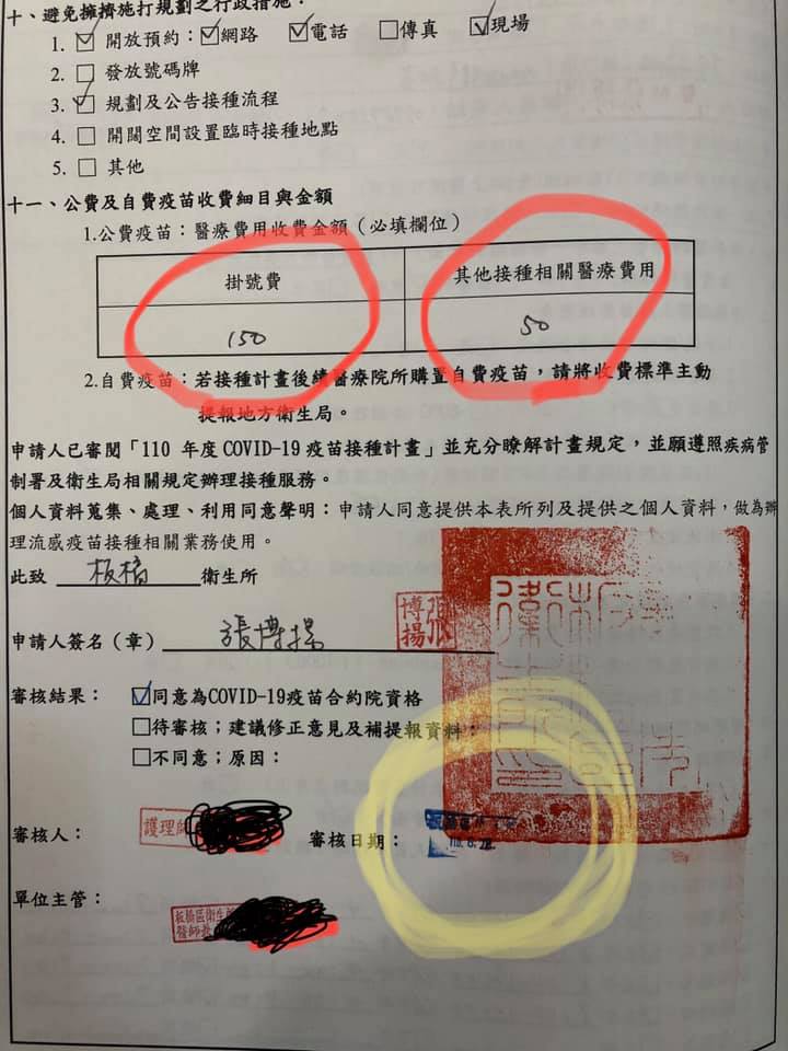 診所指出自己合理收取掛號費。（翻攝自張博揚小兒科診所臉書粉專）
