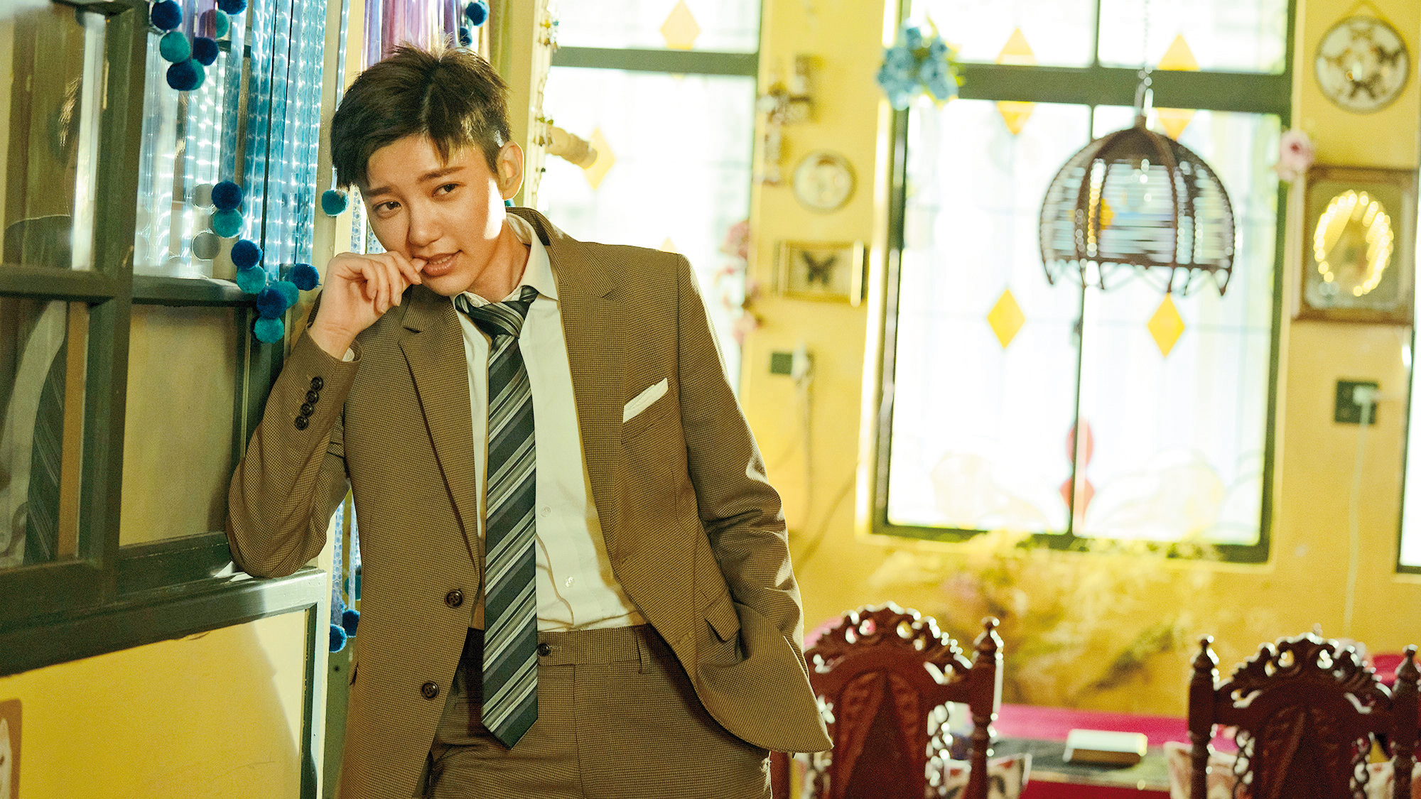 《揭大歡喜》是余靜萍與導演陳宏一近期合作的電影，由郭雪芙男扮女裝主演。（海鵬影業提供）
