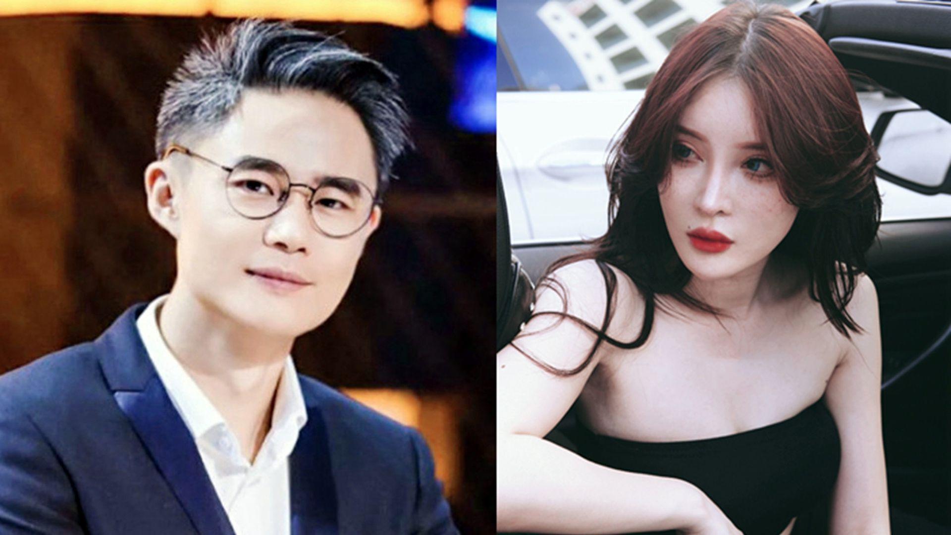武漢大學副教授周玄毅（左）被致譚女士（右）踢爆和多名女子保持親密關係。（翻攝自微博）