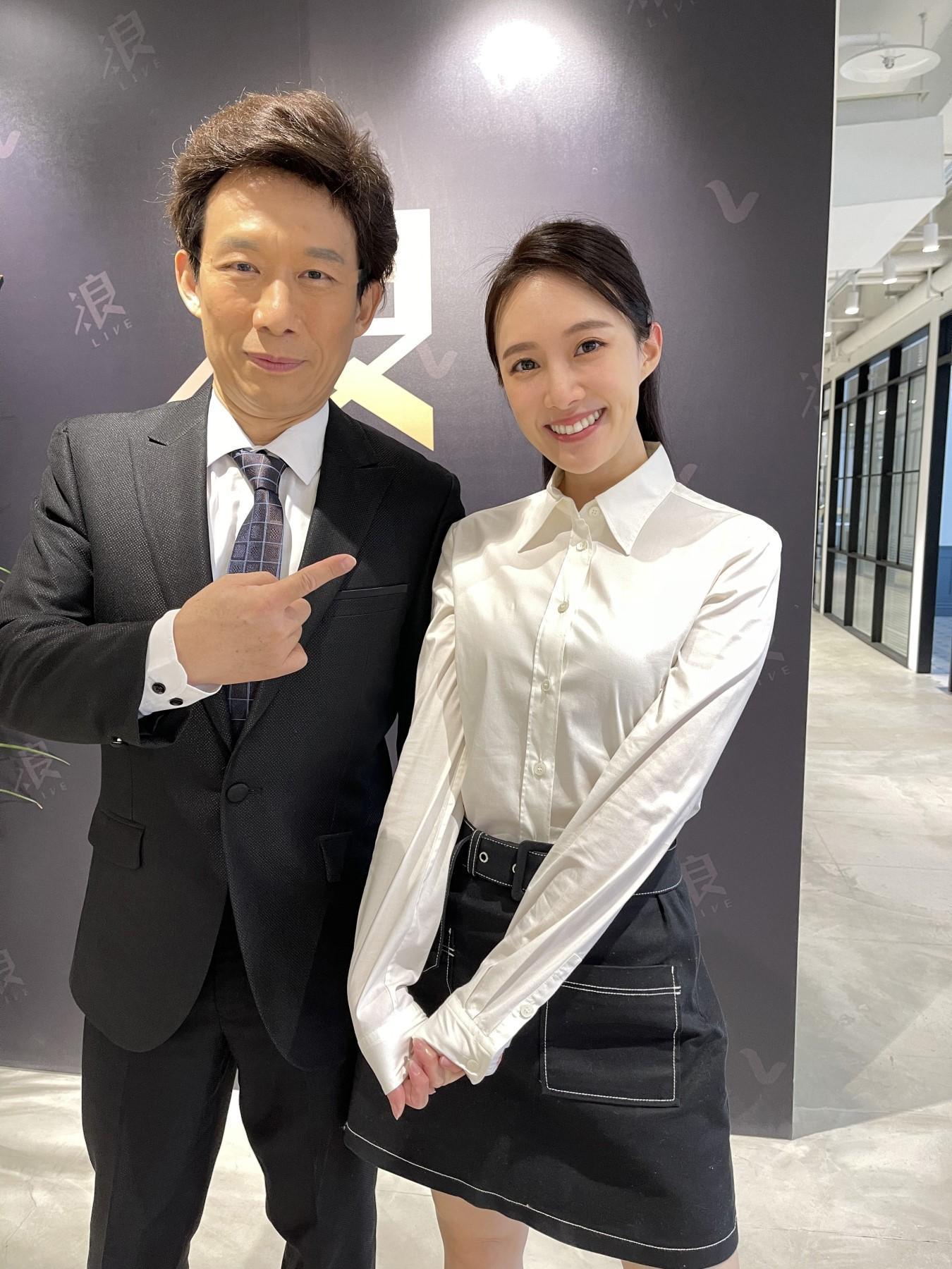 郭子乾和克萊兒主持《鄉民大會》。(浪live提供)