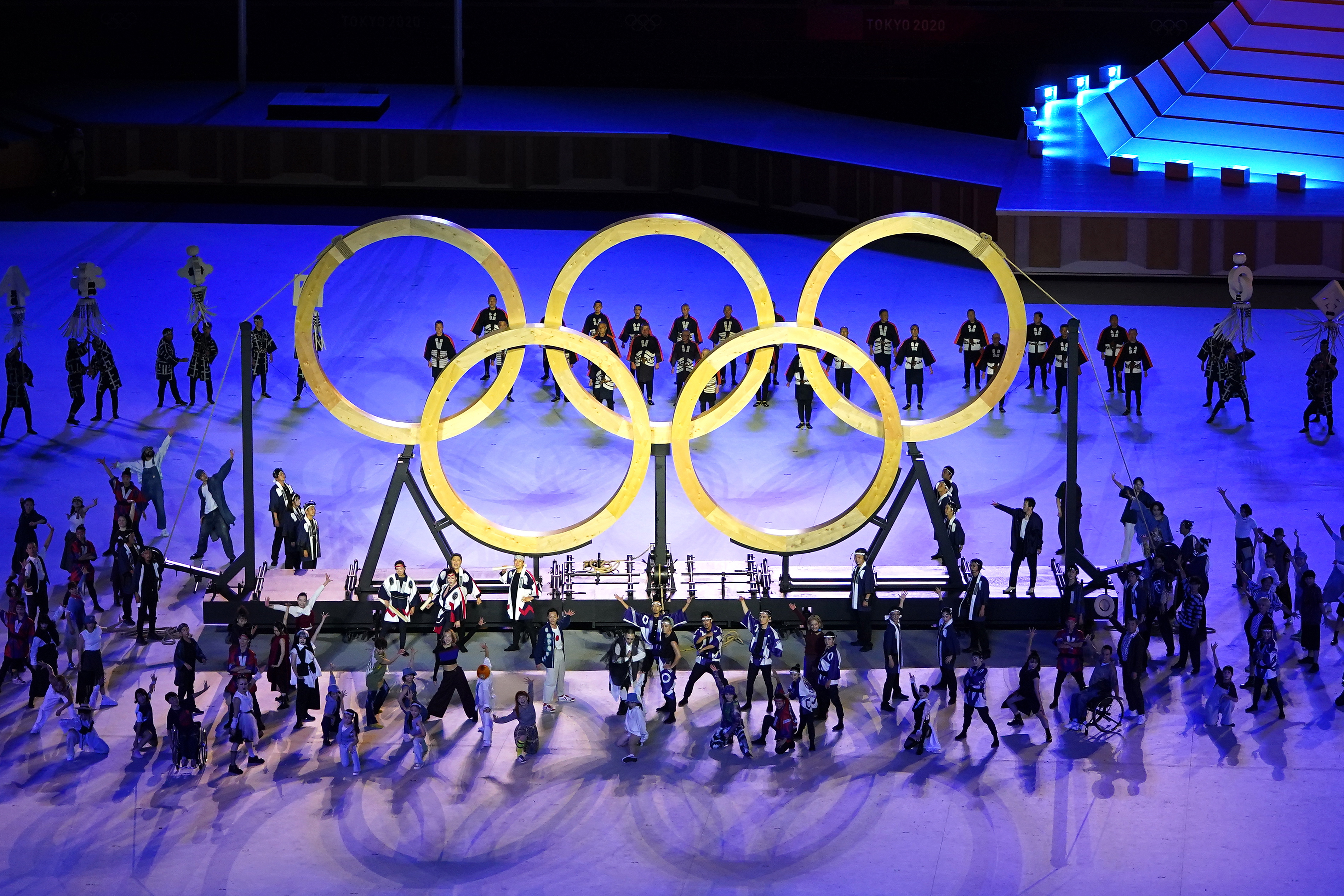東京奧運延期1年後正式開幕。（東方IC）